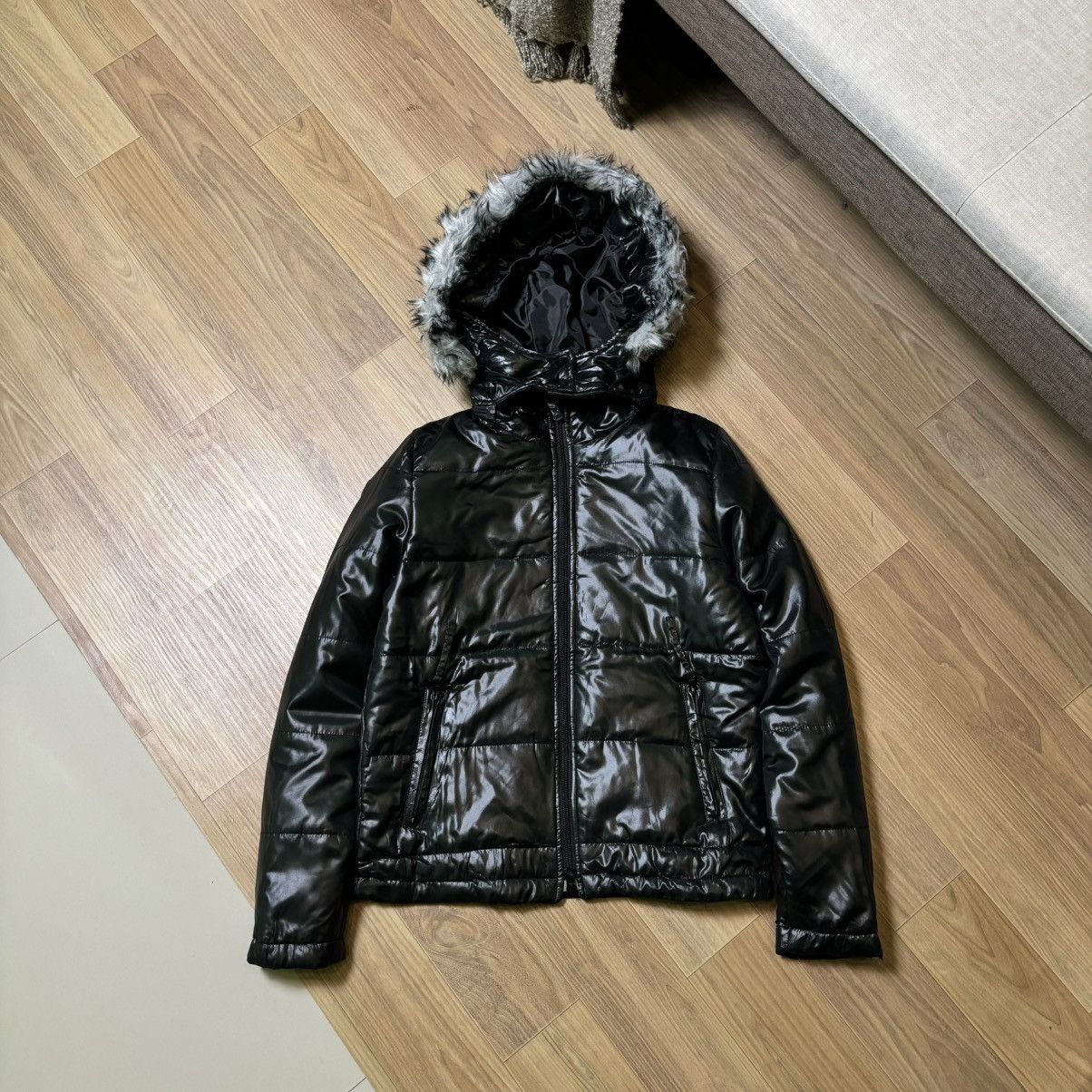 14th Addiction × If Six Was Nine × Le Grande Bleu (L.G.B.) Kriff Mayer Fur jacket down puffer IfSixWasNine LGB Style Size M / US 6-8 / IT 42-44 - 2 Thumbnail