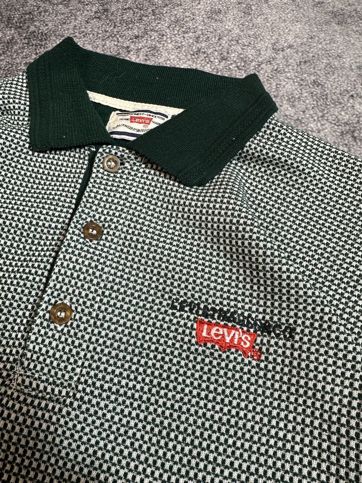 Levi's × Vintage Vintage Levi’s Rugby Polo Long Streetwear 90s Rare VTg Size US L / EU 52-54 / 3 - 3 Thumbnail
