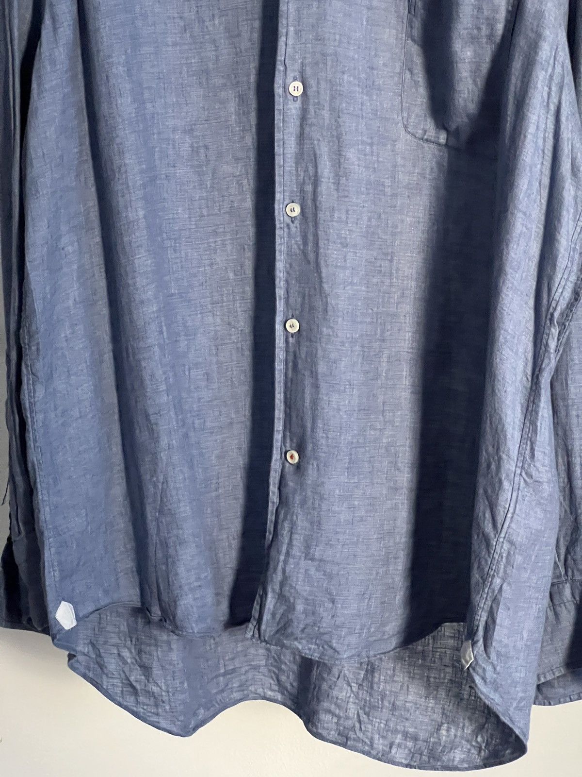 Loro Piana Loro Piana linen chambray shirt Size US XXL / EU 58 / 5 - 4 Thumbnail