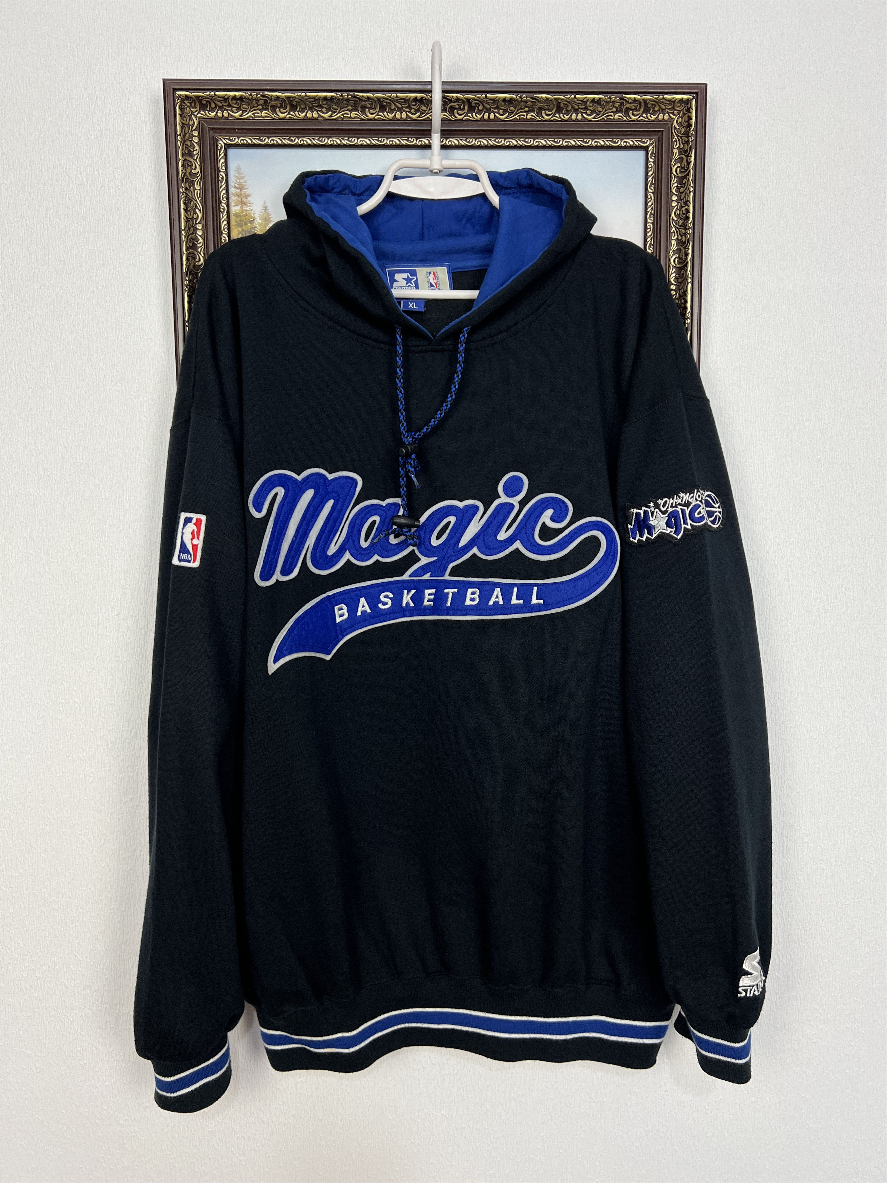 Starter Vintage 90's Orlando Magic NBA Hoodie Jacket Big Logo Rare Size US XL / EU 56 / 4 - 1 Thumbnail