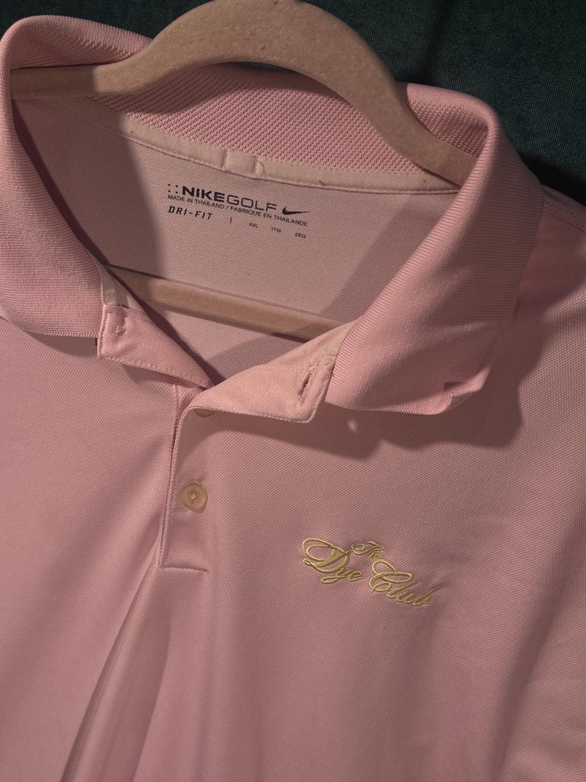Nike Men's XXL Pink & Gold Nike Golf Polo Barefoot Resort Size US XXL / EU 58 / 5 - 3 Thumbnail