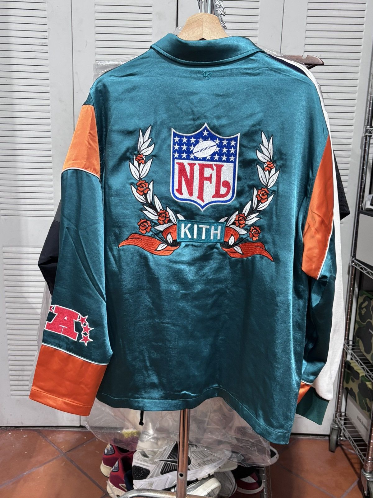 Kith Kith X Nfl Dolphins Kieran Coaches Jacket Size US M / EU 48-50 / 2 - 9 Thumbnail