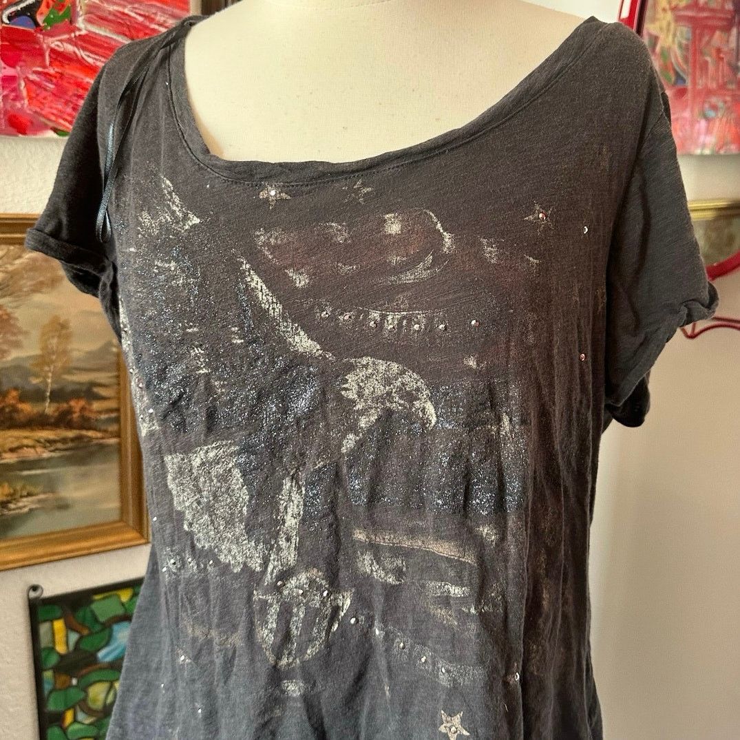 Rock & Republic rock & republic black eagle graphic shirt Size XL / US 12-14 / IT 48-50 - 2 Thumbnail