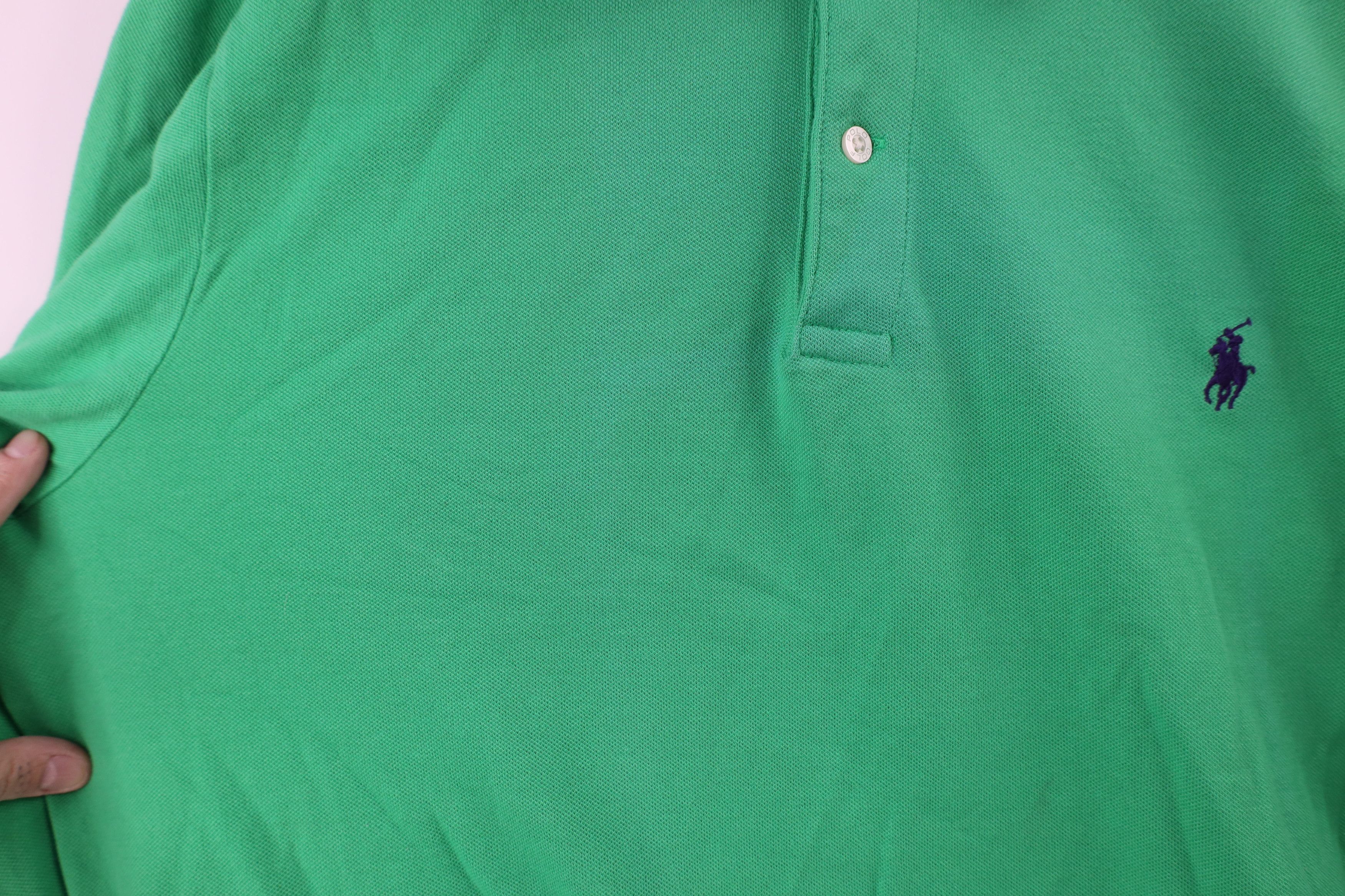 Ralph Lauren × Vintage Polo Golf Ralph Lauren Cotton Long Sleeve Polo Shirt Green Size US XL / EU 56 / 4 - 8 Thumbnail