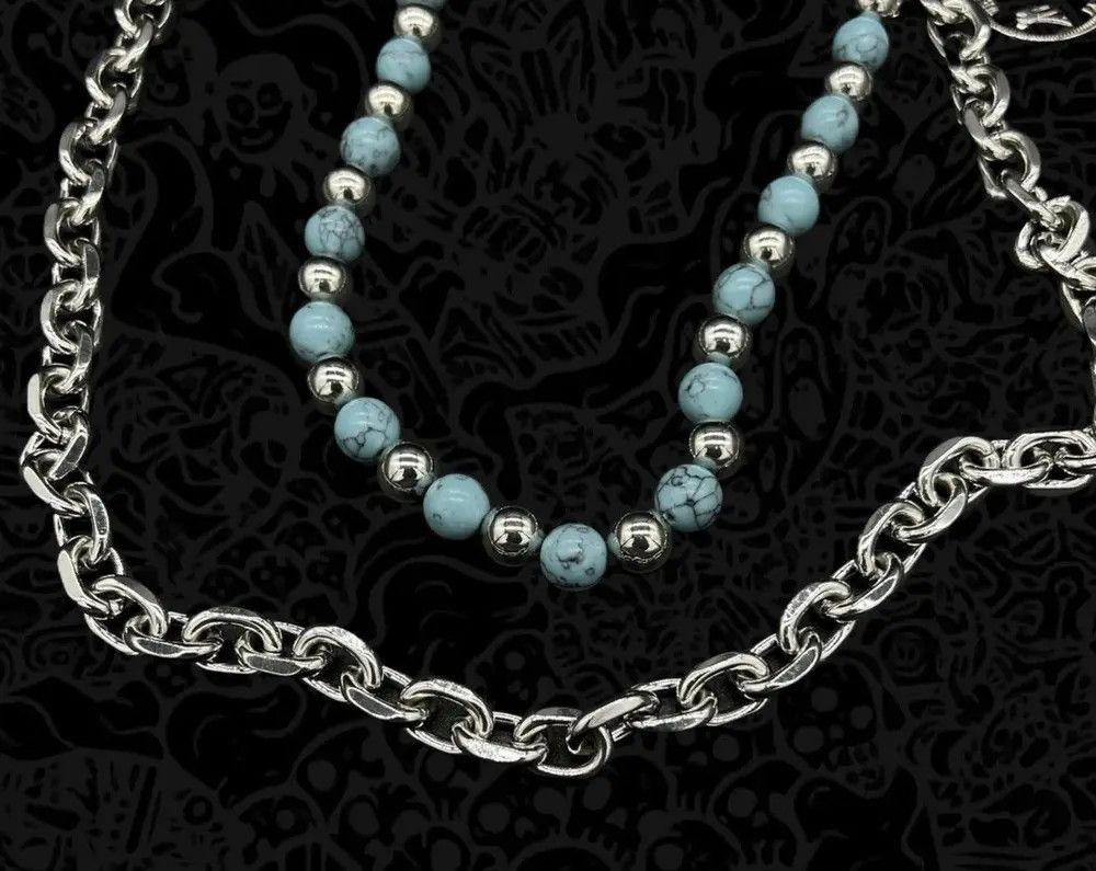 Other Retro streetwear punk double layer chain pants pocket chain Size ONE SIZE - 3 Thumbnail