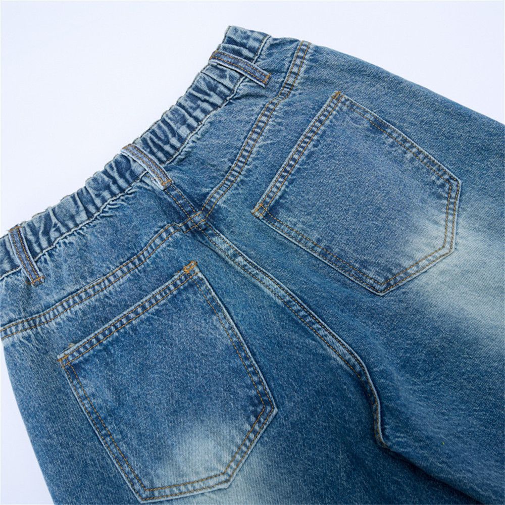 Jean Retro men's washed casual loose wide-leg jeans Size US 32 / EU 48 - 6 Thumbnail