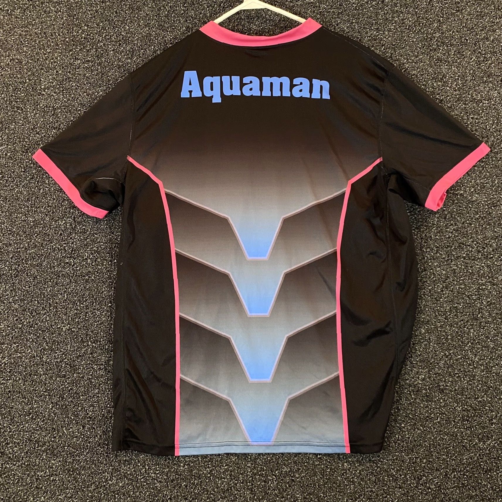 Champion Champion Shirt Men XL Black Multicolor Game Gym Aqua Man Jersey Ultrafuse Logo T-Shirt Short Sleeve Classic Size US XL / EU 56 / 4 - 2 Thumbnail