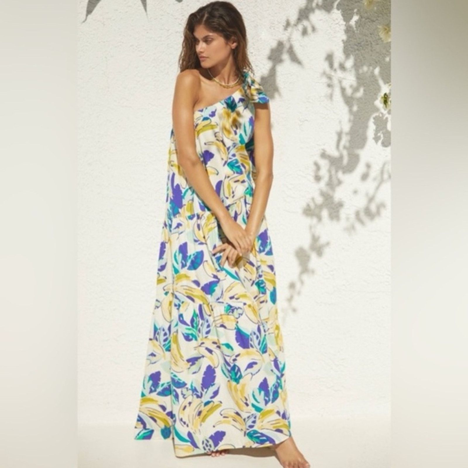 Anthropologie Anthropologie One-Shoulder Maxidress (Sz S) Size S / US 4 / IT 40 - 1 Thumbnail