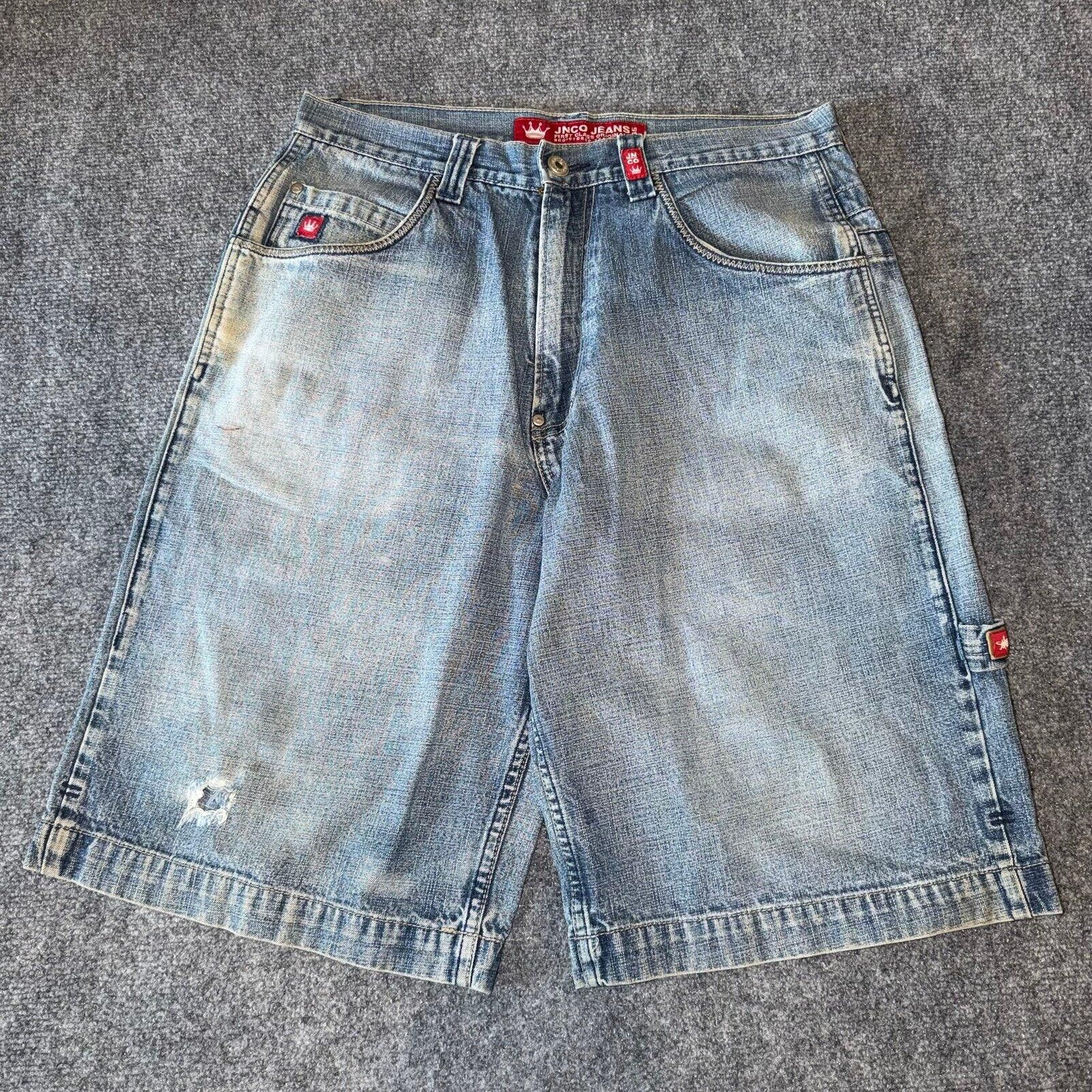 JNCO JNCO Snake 8 Ball Denim Shorts Mens LG Vtg y2k 90s Rare Size US 34 / EU 50 - 2 Thumbnail