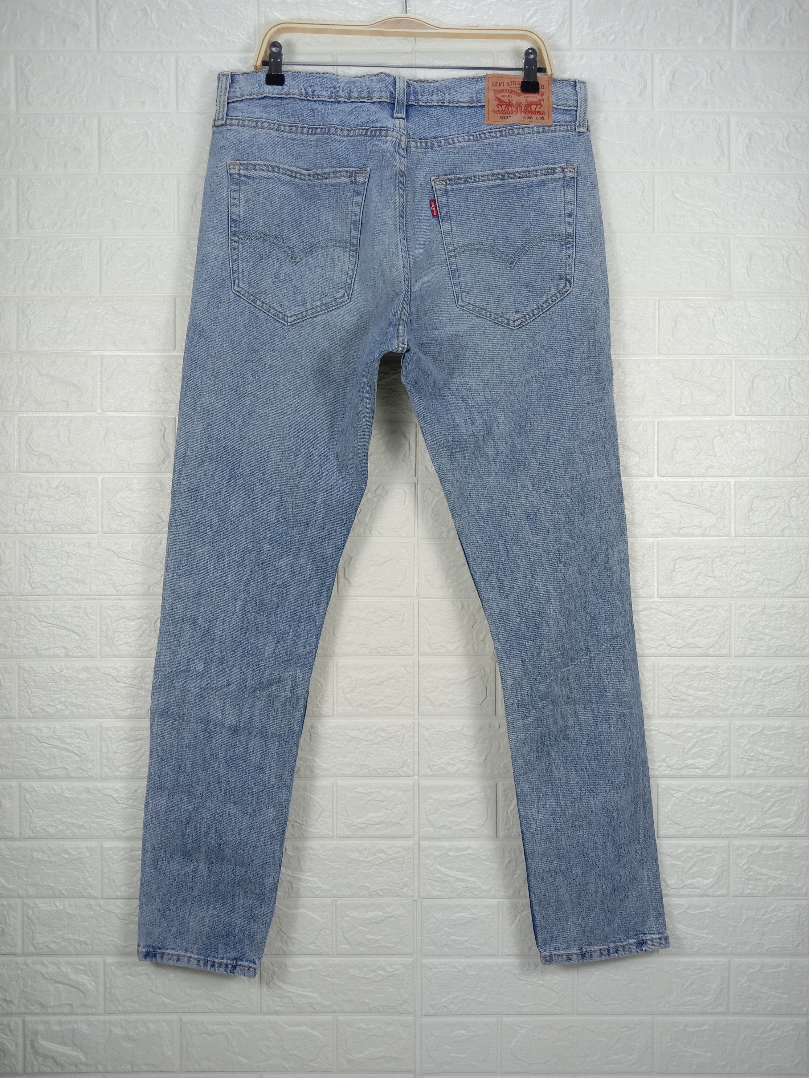 Levi's Vintage Levi's 512 Ripped Jeans Slim Taper Denim Size US 36 / EU 52 - 5 Thumbnail
