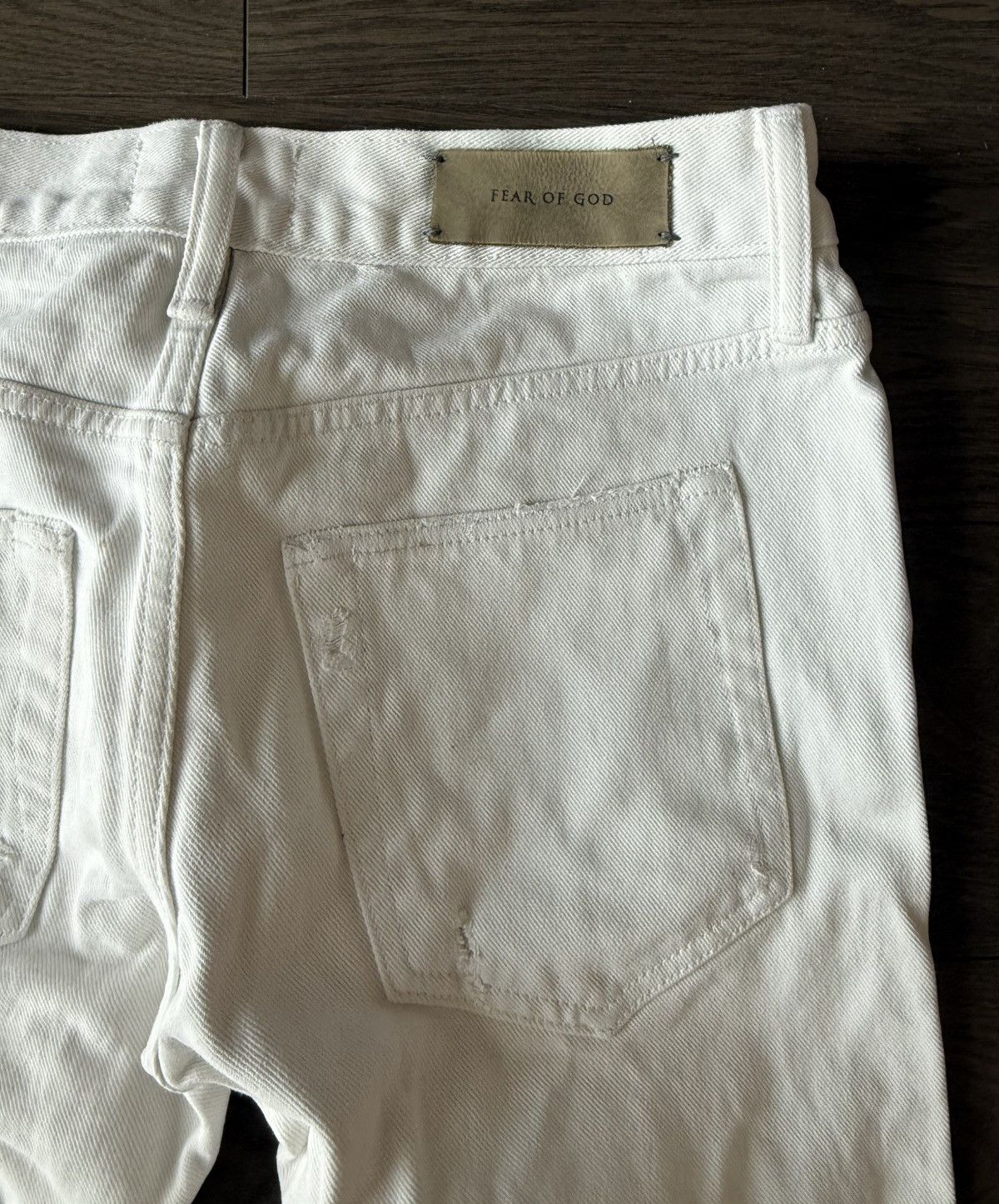 Fear of God Fear Of God Men Selvedge Jeans 29x32 White Fourth Collection Size US 29 - 2 Thumbnail