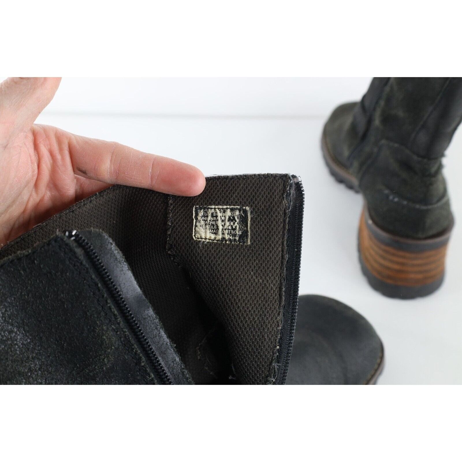 UNIONBAY × Vintage Vintage 90s Y2K Unionbay Chunky Suede Leather Platform Boots Size US 8.5 / IT 38.5 - 8 Thumbnail