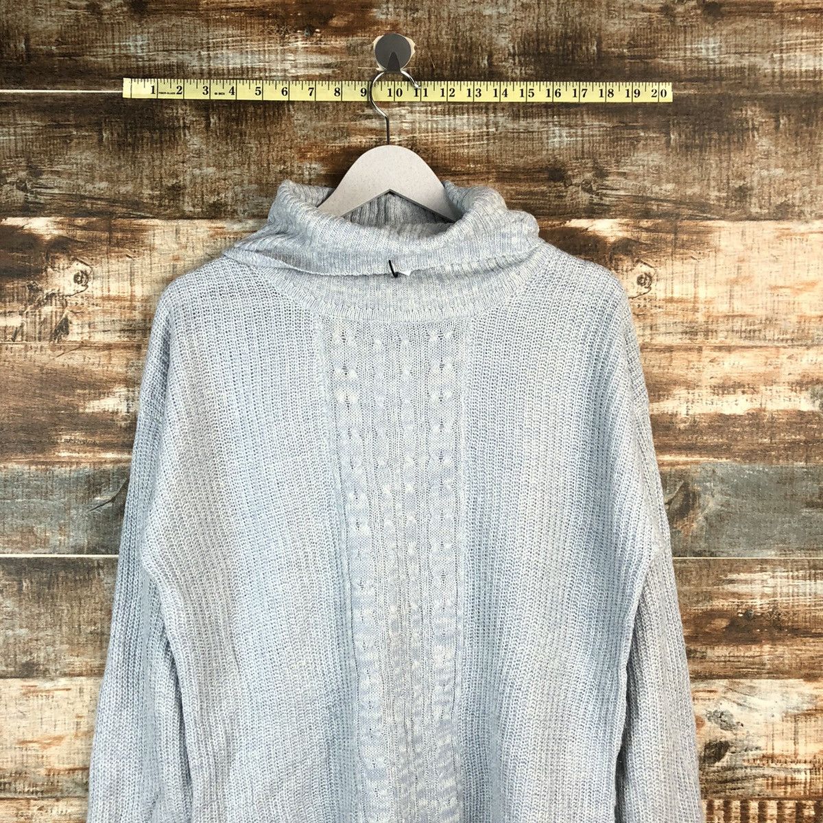 Homespun Knitwear × Japanese Brand Persodea Blue Knitwear #A2216 Size L / US 10 / IT 46 - 2 Thumbnail