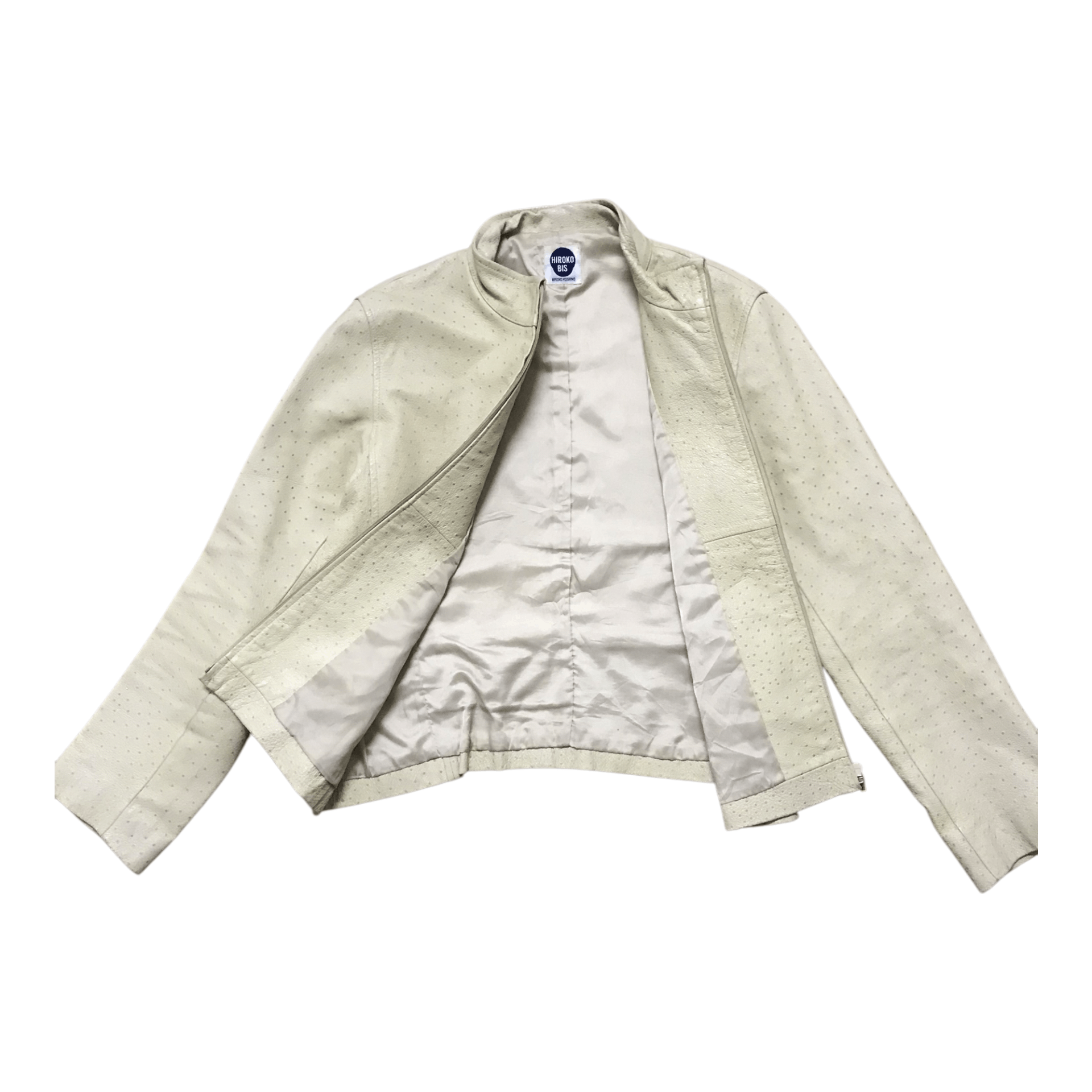 Hiroko Koshino Homme × Japanese Brand Hiroko Koshino Ostrich Leather Jacket Size US S / EU 44-46 / 1 - 4 Thumbnail