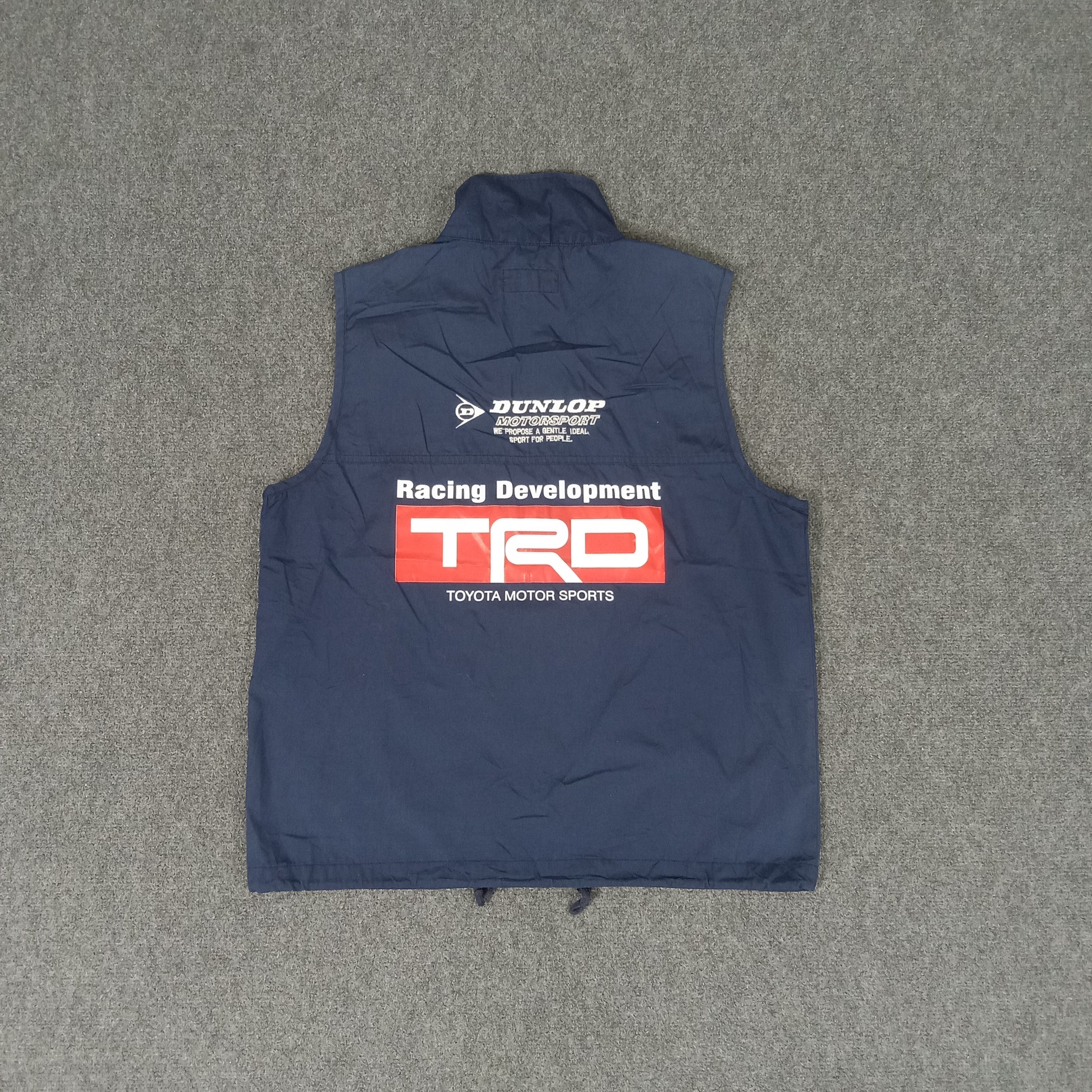 Dunlop × Vintage TRD Racing Development Toyota Team Custom Art Vest Size US S / EU 44-46 / 1 - 1 Thumbnail
