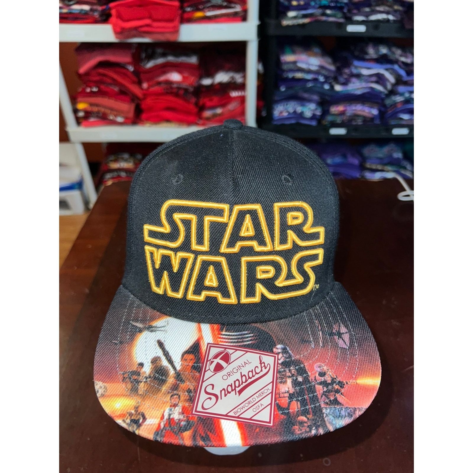 Star Wars Star Wars Hat Bioworld Merch Movie Promo Black Graphic Cap Size ONE SIZE - 2 Thumbnail