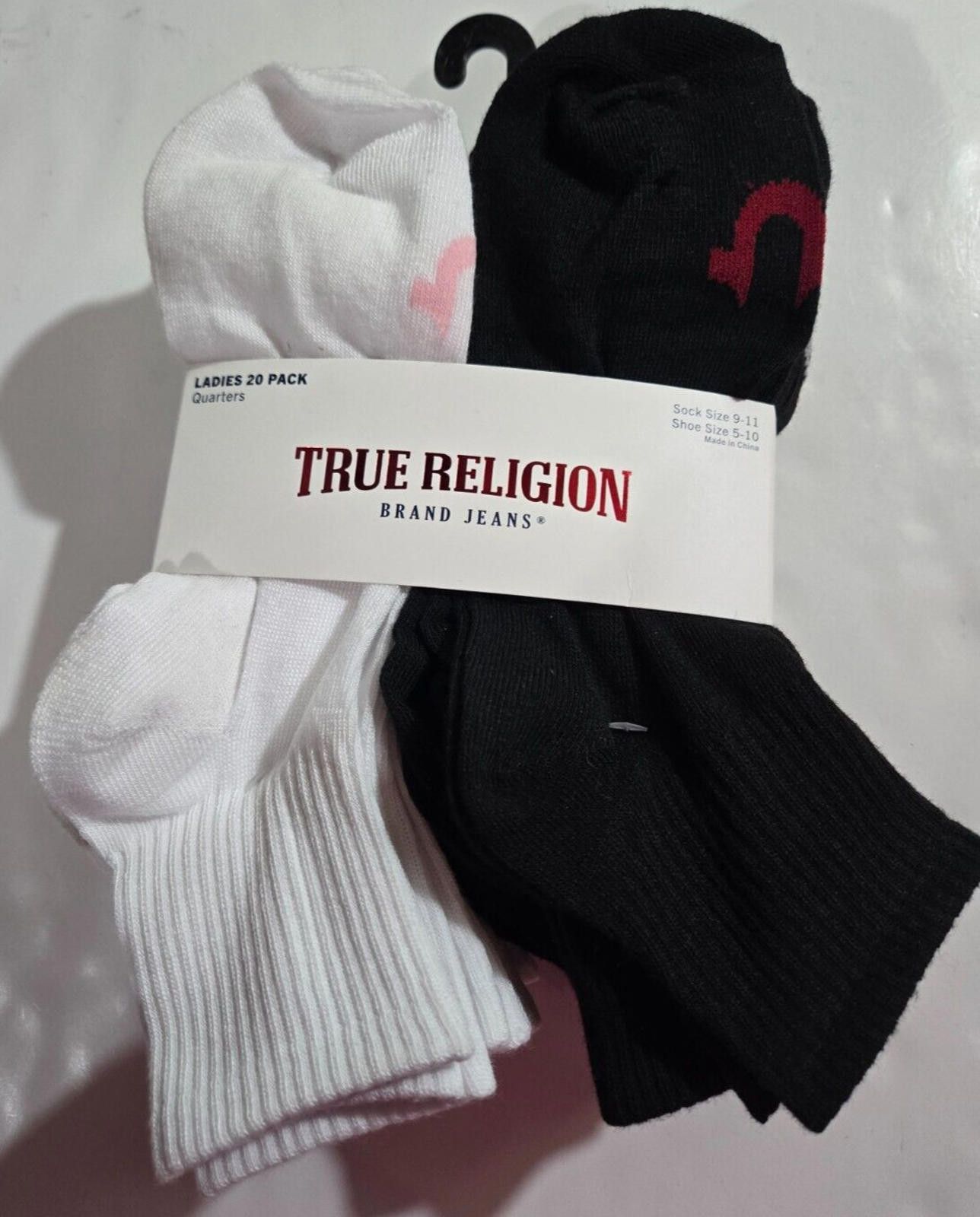 True Religion 20 Pack Womens True Religion Brand Jeans Quarter Cut NEW NWT Size ONE SIZE - 2 Thumbnail