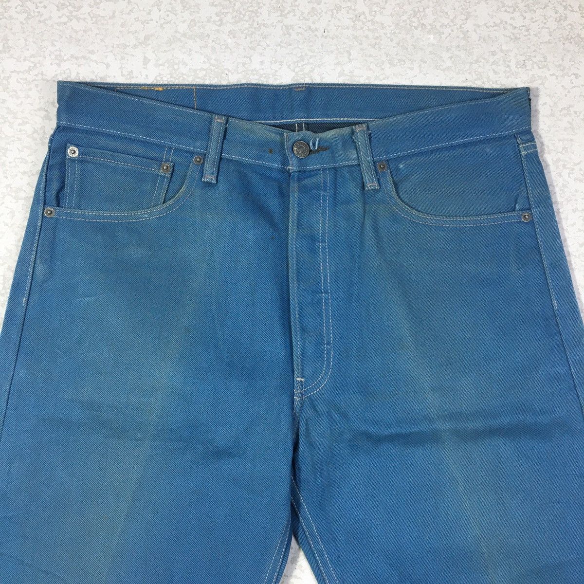 Levi's × Vintage Levis 501 Blue Denim Pant bdp0006 Size US 35 - 2 Thumbnail