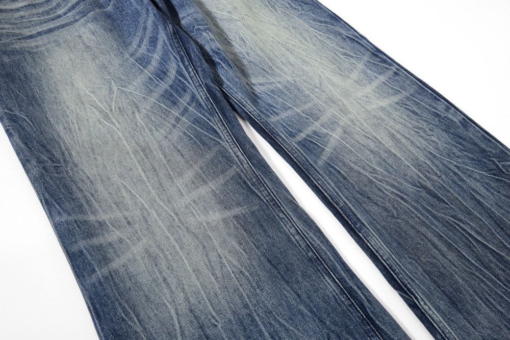 Vintage Men's American High-Street Retro Distressed Flared Jeans Size US 32 / EU 48 - 4 Thumbnail