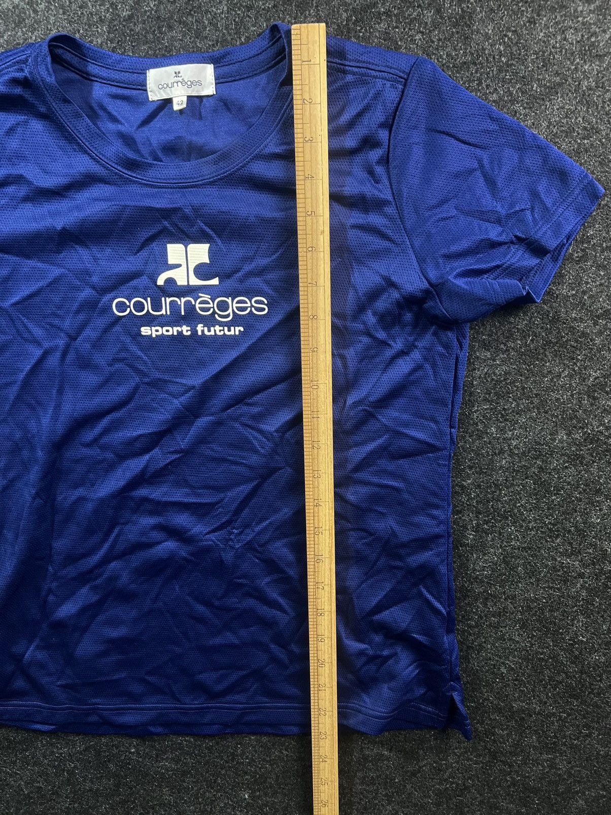Courreges Vintage Courreges Jersey Shirt Sport Futur Rare Size M / US 6-8 / IT 42-44 - 5 Thumbnail