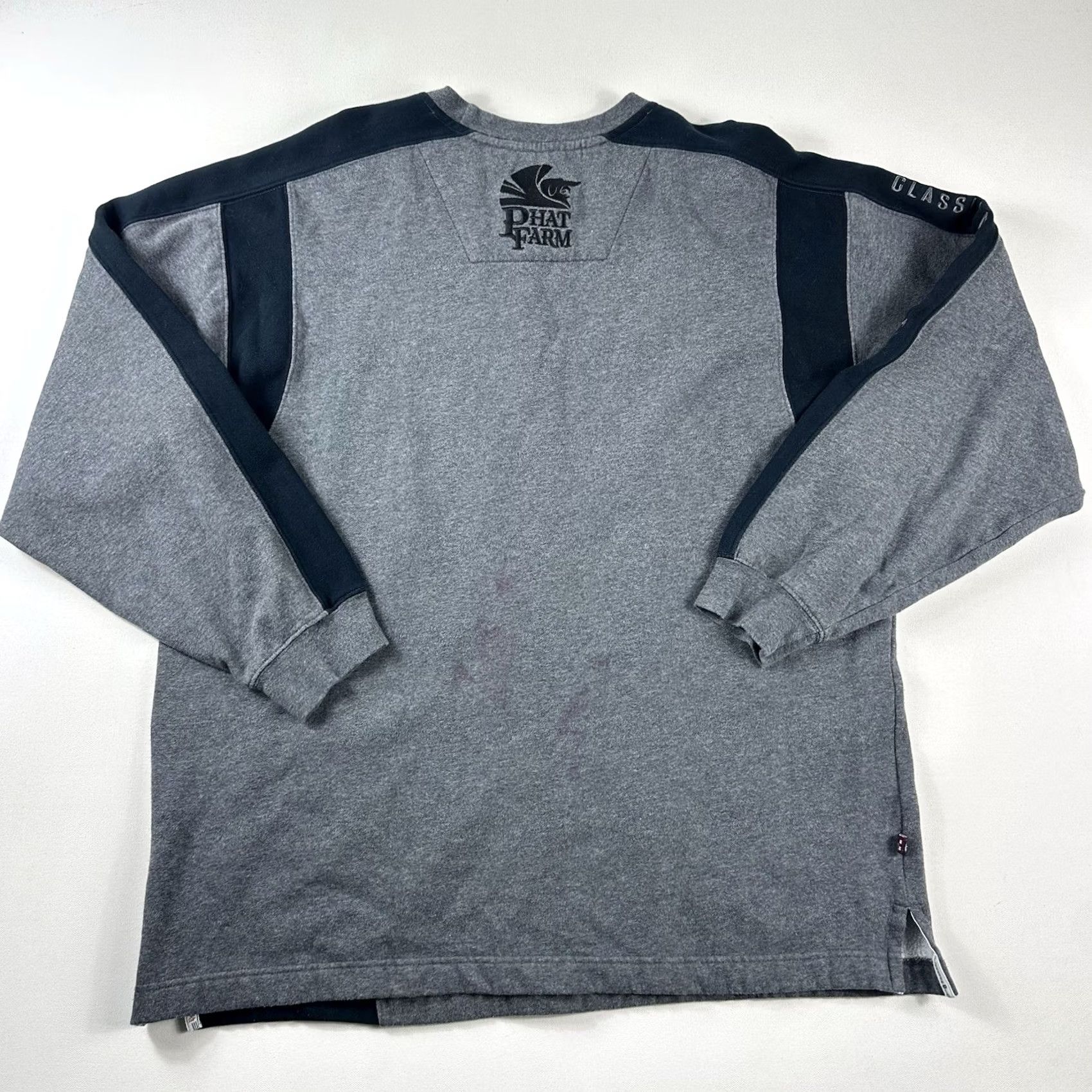Phat Farm Vintage Y2K Phat Farm Sweater Mens Large Gray 92 Logo Knit Retro Sweatshirt Size US L / EU 52-54 / 3 - 3 Thumbnail