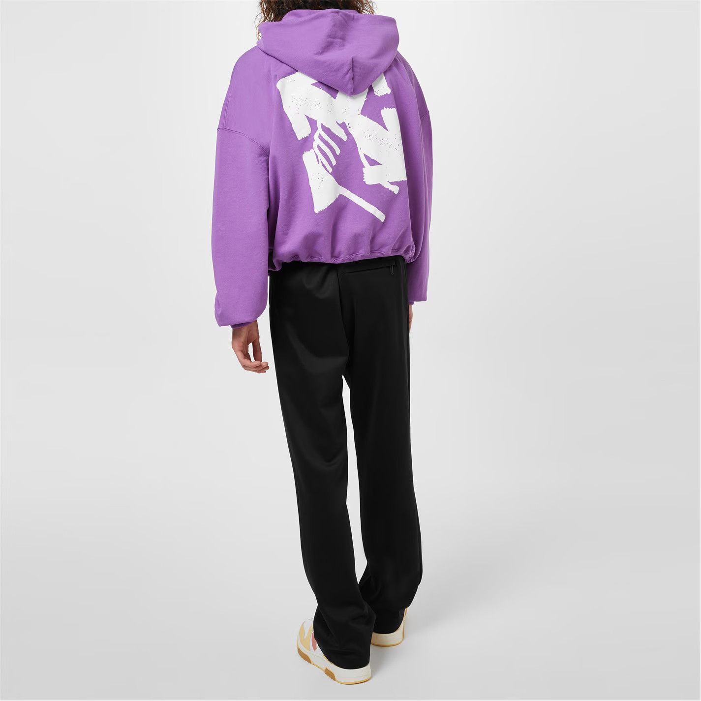 Off-White o1g2r1mq0226 Hand Arrow Oversized Fit Hoodie In Orchid Size US S / EU 44-46 / 1 - 3 Thumbnail