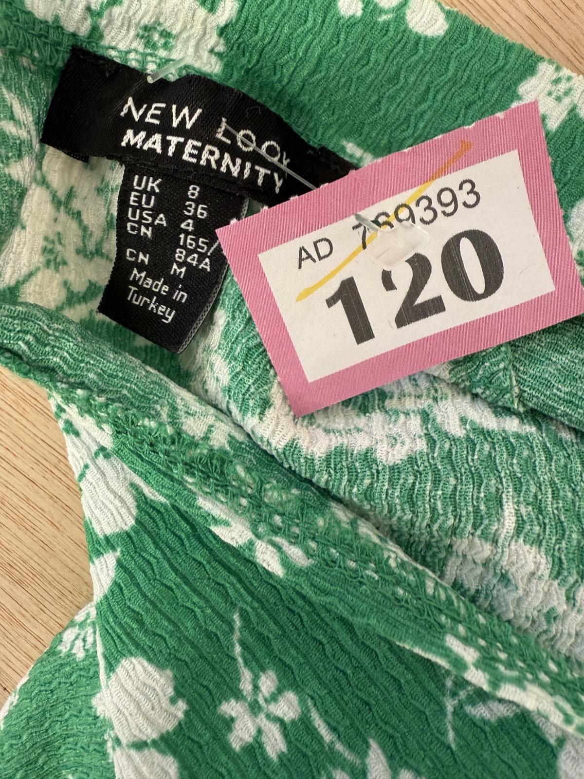 Other New Look Maternity Green Floral Midi Dress UK 8 Size S / US 4 / IT 40 - 2 Thumbnail