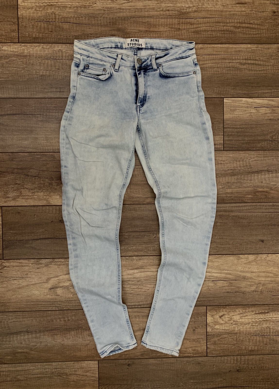 Acne Studios Acne Studios Women's Skin 5 Silver Blue Jeans Denim Pants Size 27" / US 4 / IT 40 - 2 Thumbnail