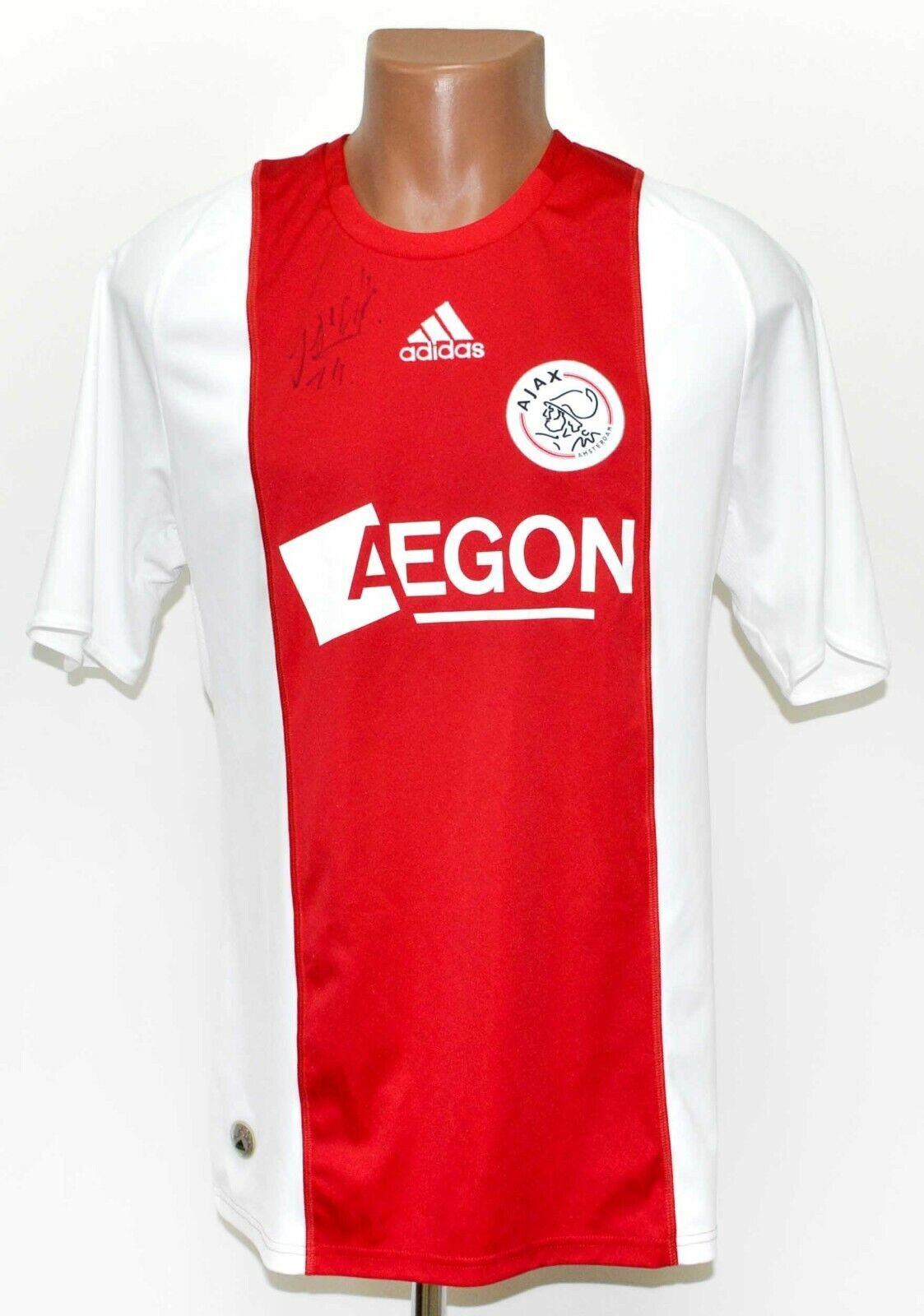 AJAX 2008/2009 FOOTBALL SHIRT JERSEY ADIDAS SIZE L ADULT