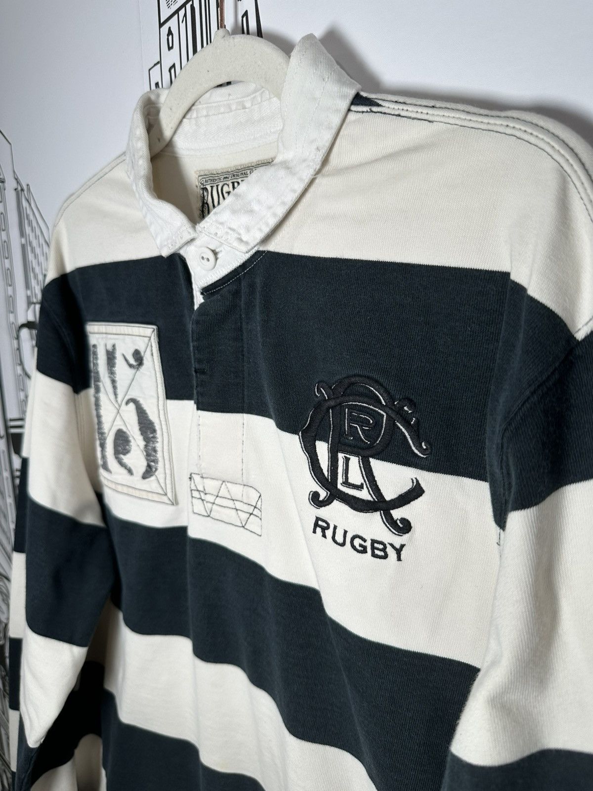 Rugby Ralph Lauren Rugby Ralph Lauren R.L.R.C Rugby White/Black XXL Size US XXL / EU 58 / 5 - 2 Thumbnail