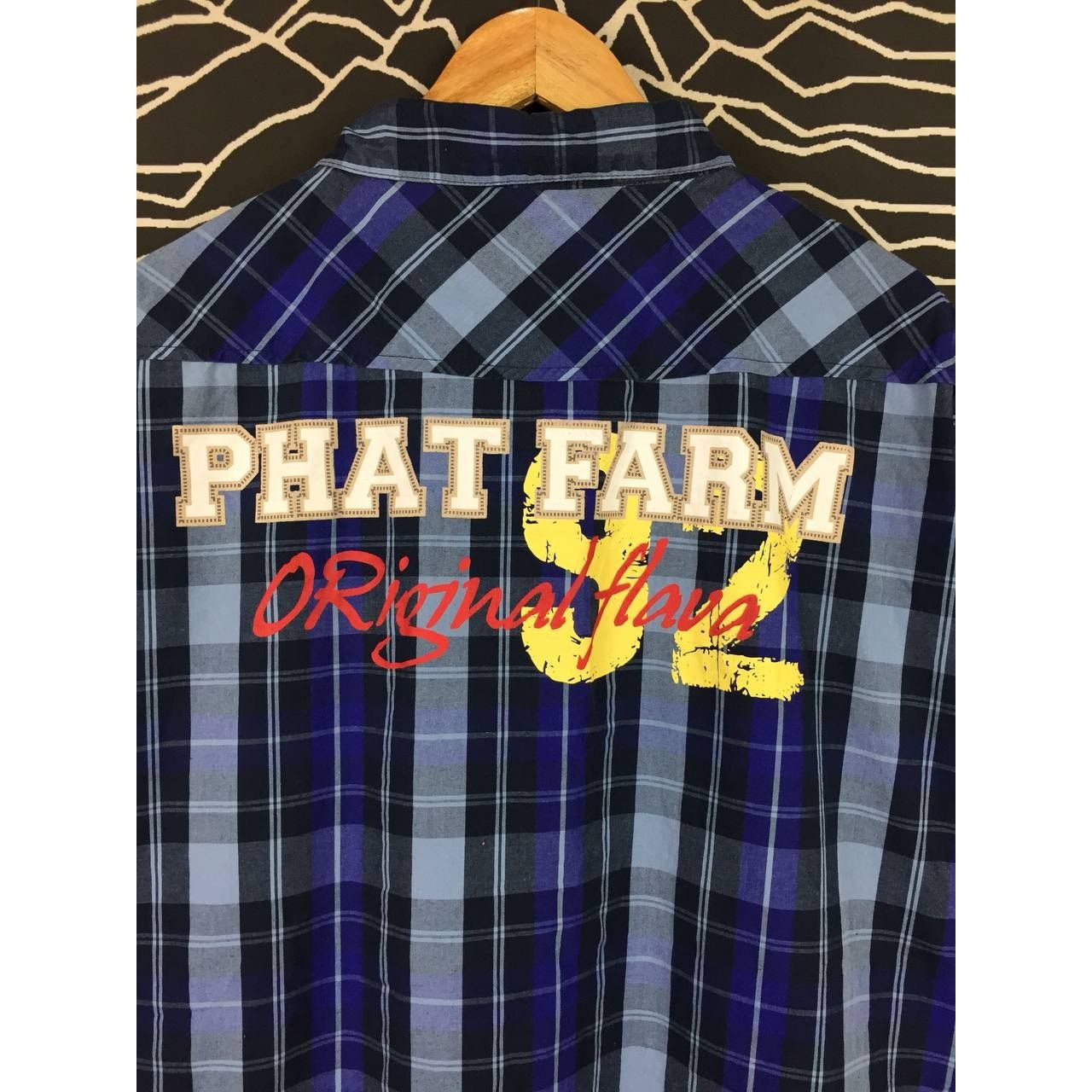 Phat Farm × Vintage Phat Farm Original Flava OG 90s Hip Hop Style Plaid Shirt Size US XXL / EU 58 / 5 - 3 Thumbnail