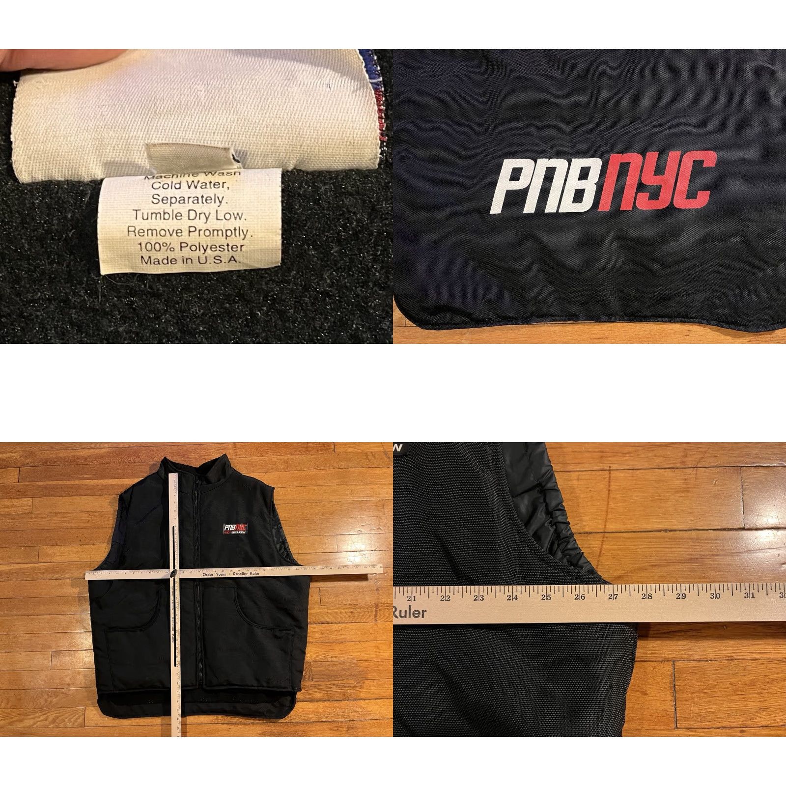 Vintage VINTAGE PNB Nation Tactical Vest Men’s XL Black 90s Made In USA Size US XL / EU 56 / 4 - 8 Thumbnail
