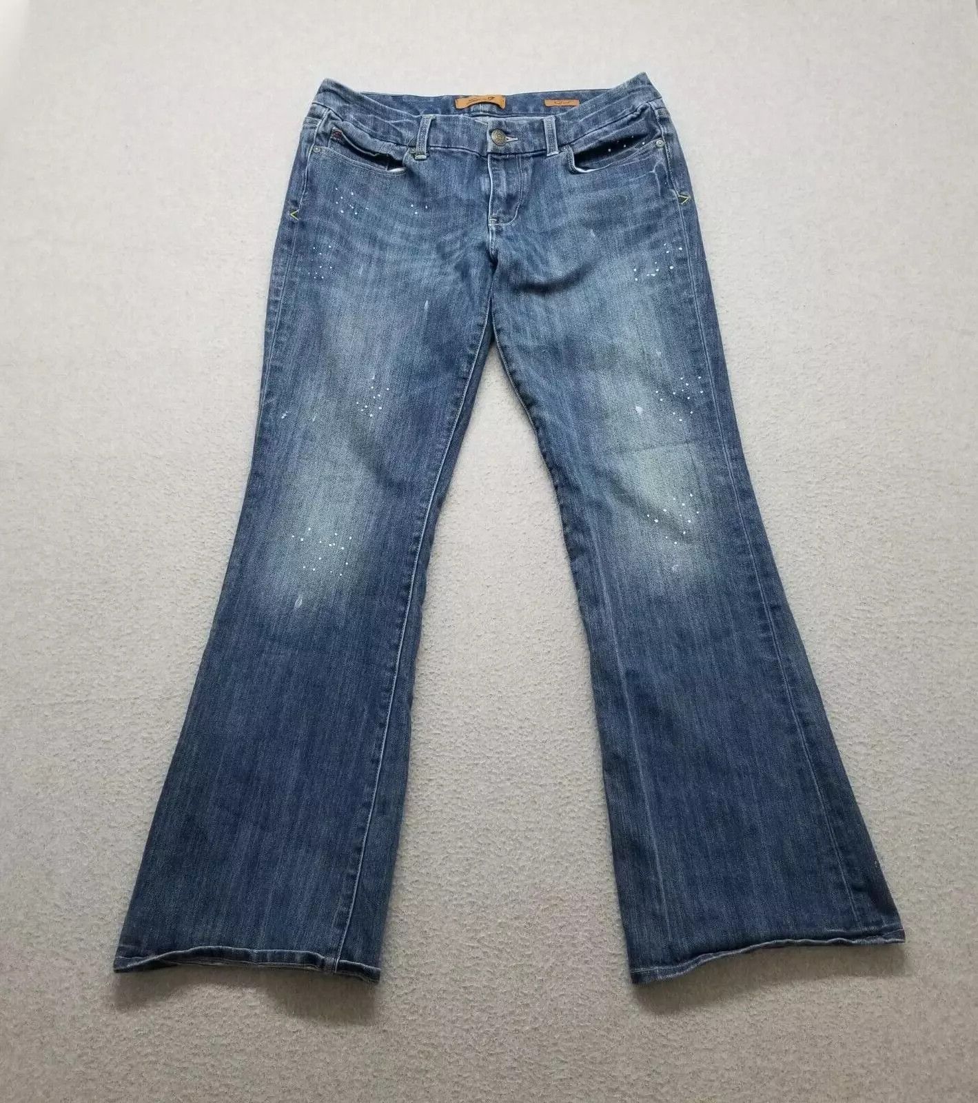 Seven 7 Seven7 Jeans Womens 33x33 Blue Denim Flared Stretch Size 33" - 1 Thumbnail