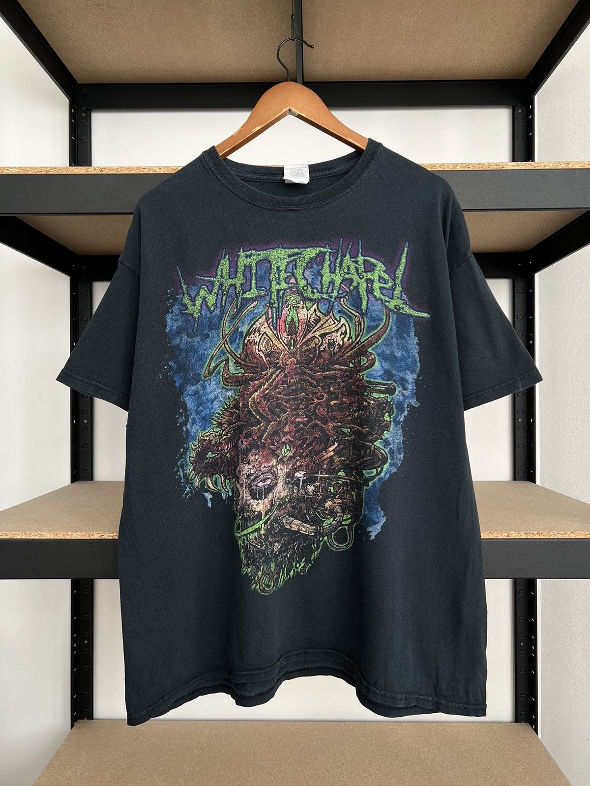 Band Tees Vintage 2000s Whitechapel Deathcore Band Black T-shirt Size US XL / EU 56 / 4 - 2 Thumbnail