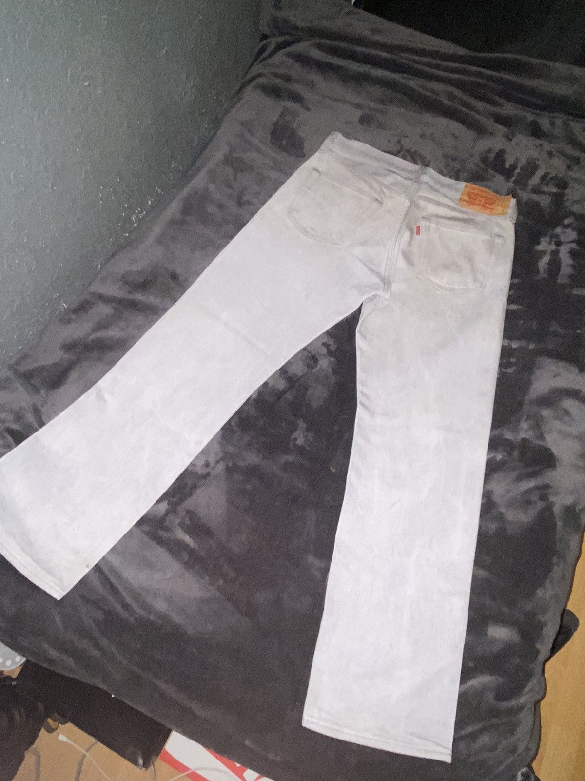 Levi's Mens Gray 501 Levi Jeans Size US 33 - 3 Thumbnail