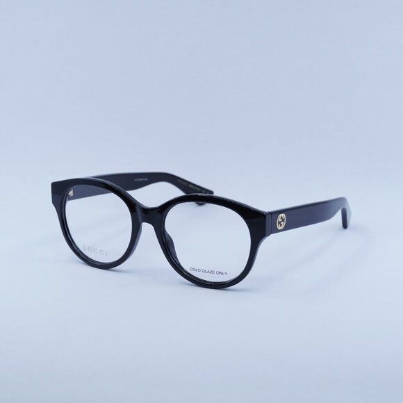 Gucci 🕶️ New Gucci GG1580O 001 Eyeglasses - Shiny Black Frame Size ONE SIZE - 1 Thumbnail