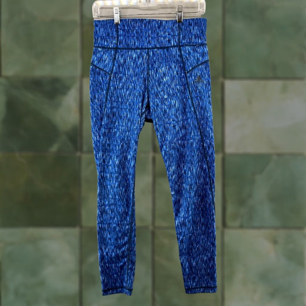 Adidas Adidas Womens Yoga Pants M Blue Climalite High Rise Athletic Size 32" / US 10 / IT 46 - 1 Thumbnail