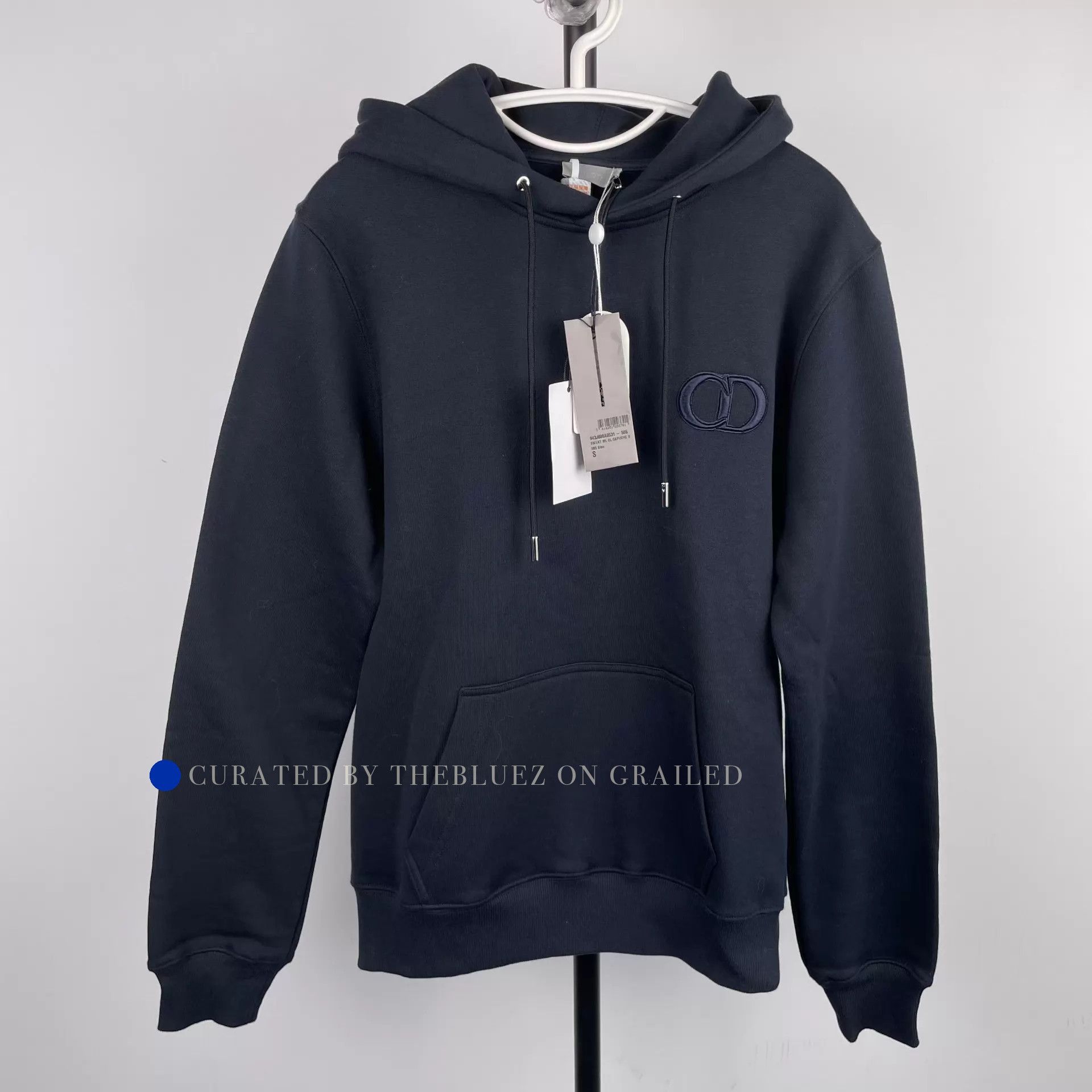 Dior Stylish Black Logo Hoodie with Tags Size US S / EU 44-46 / 1 - 1 Thumbnail