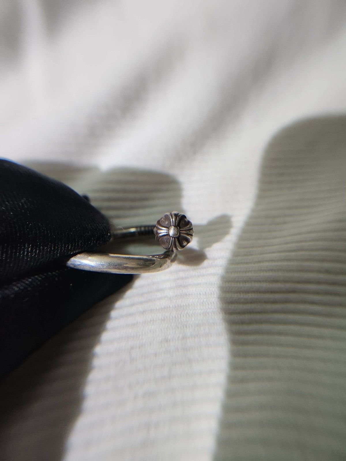Chrome Hearts Nail Ring Cross Ball Ring - threedaughtersproperties.com