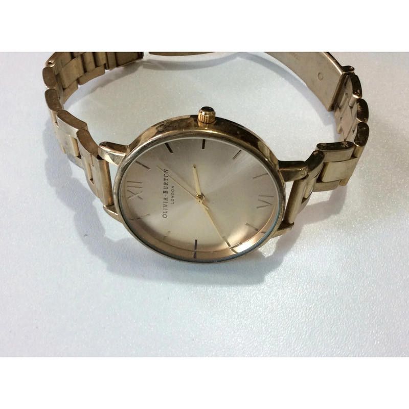 Designer Olivia gold dial stainless steel watch Size ONE SIZE - 4 Thumbnail