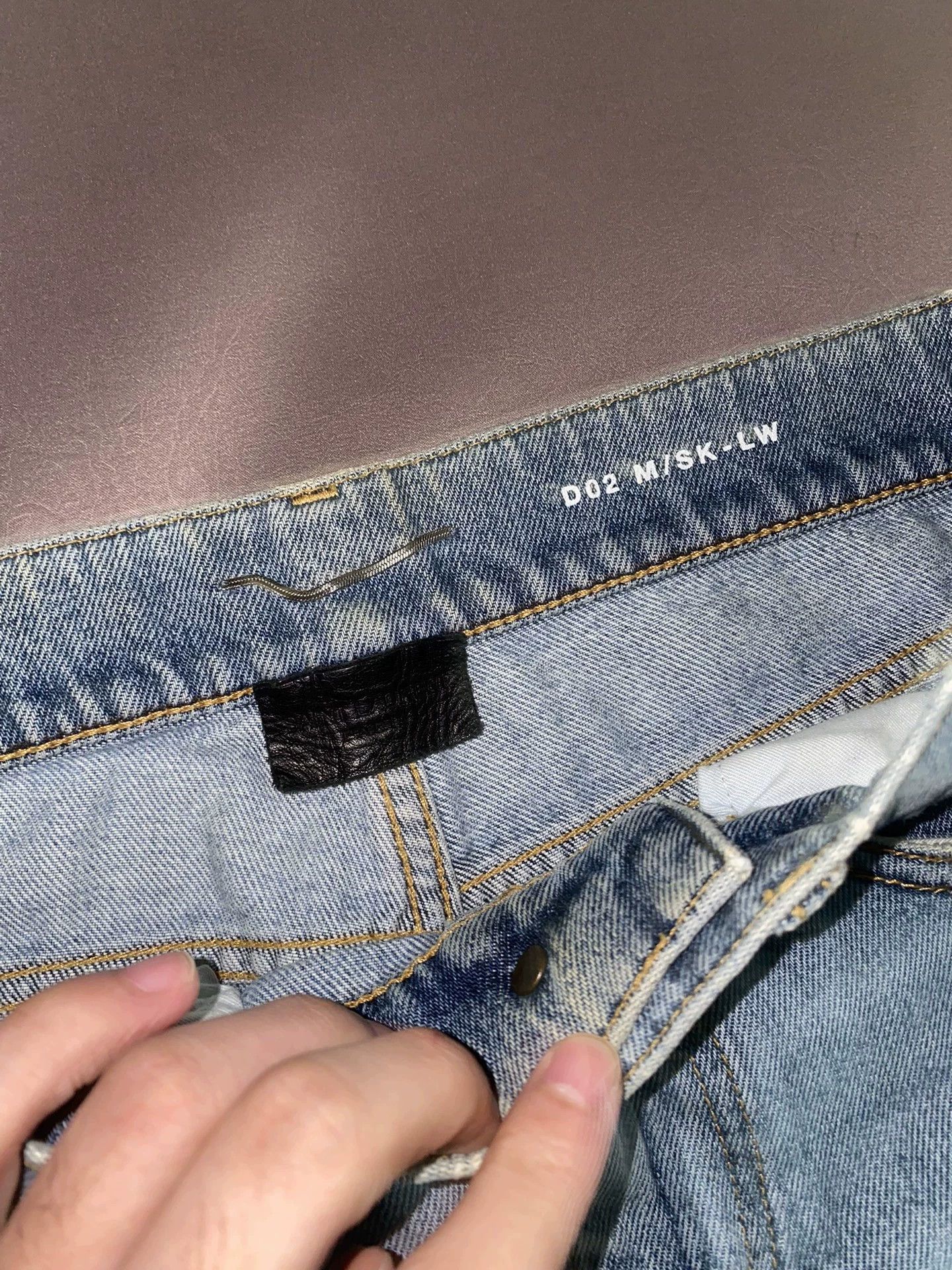 Saint Laurent Paris slp18SS blue distressed jeans with double knee cuts. Size US 28 / EU 44 - 4 Thumbnail