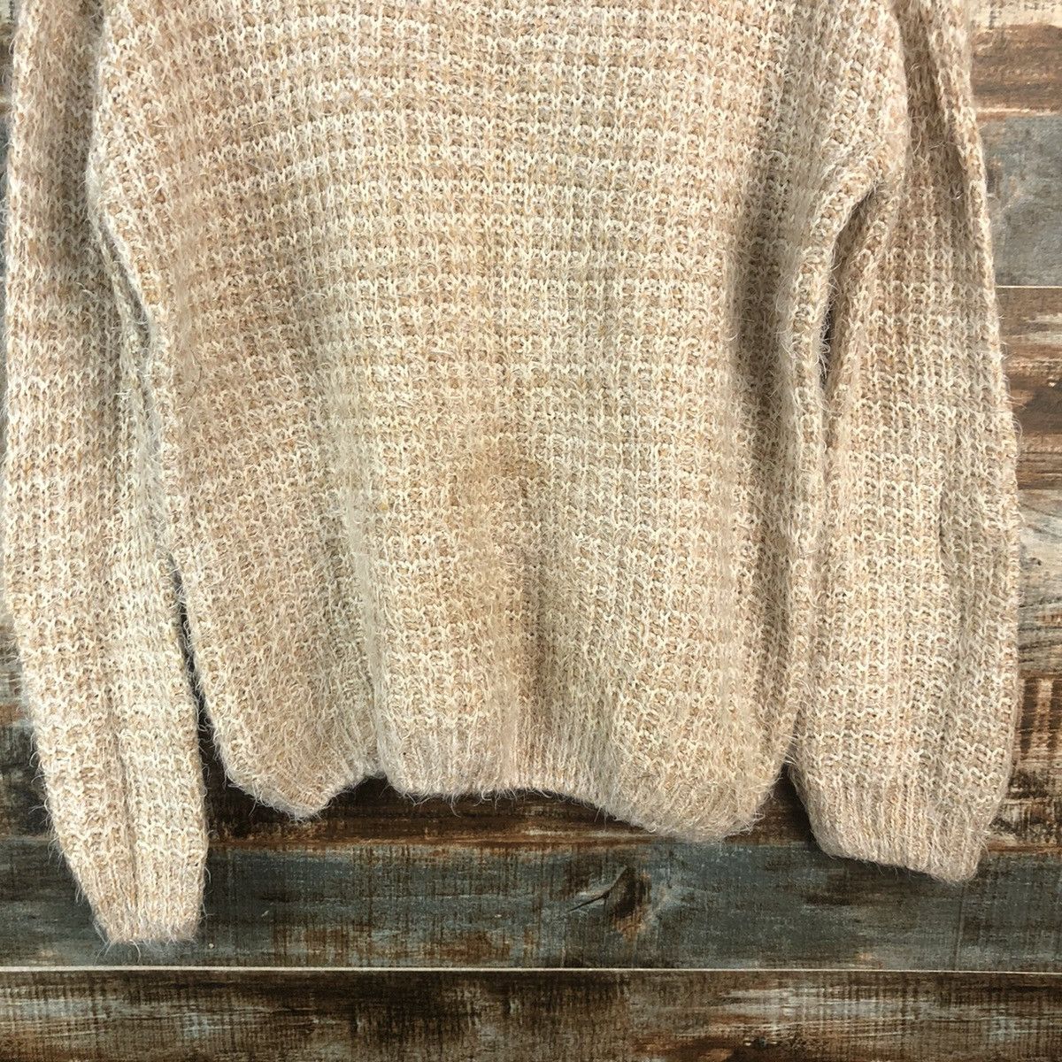 Homespun Knitwear DLL Park Girl Brown shaggy fur Mohair Knitwear #C375 Size M / US 6-8 / IT 42-44 - 6 Thumbnail