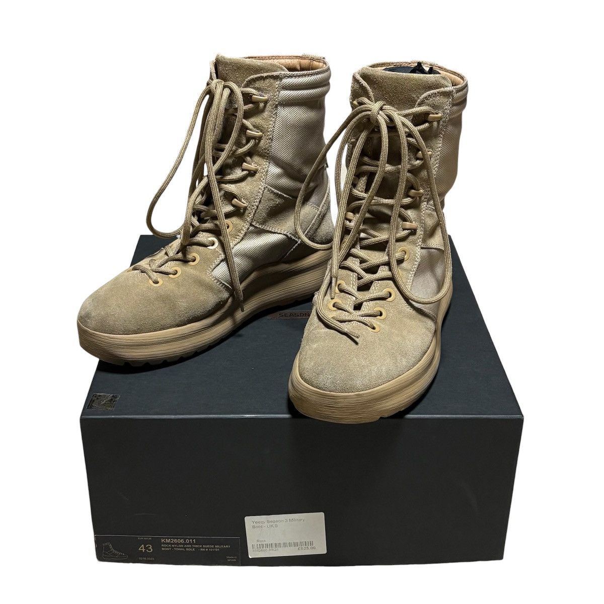 Adidas  Kanye West  Yeezy Yeezy Season Suede Techno Canvas Combat Boots |  Grailed
