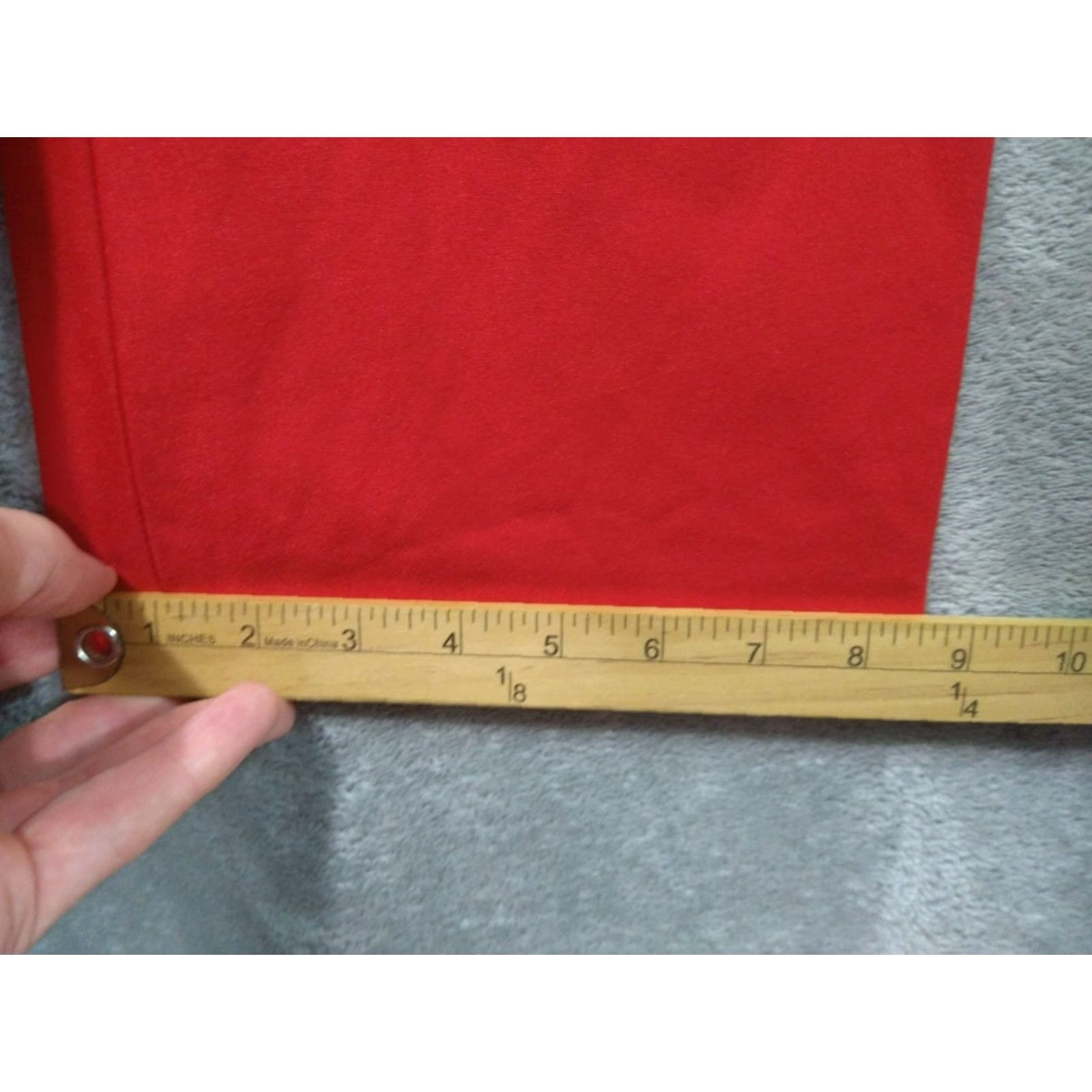 Ralph Lauren Ralph Lauren Pants Womens 8 Red Flared Leg Mid Rise Stretch Trouser Dress Pants City Preppy Mens Womens Girls Size 30" / US 8 / IT 44 - 6 Thumbnail