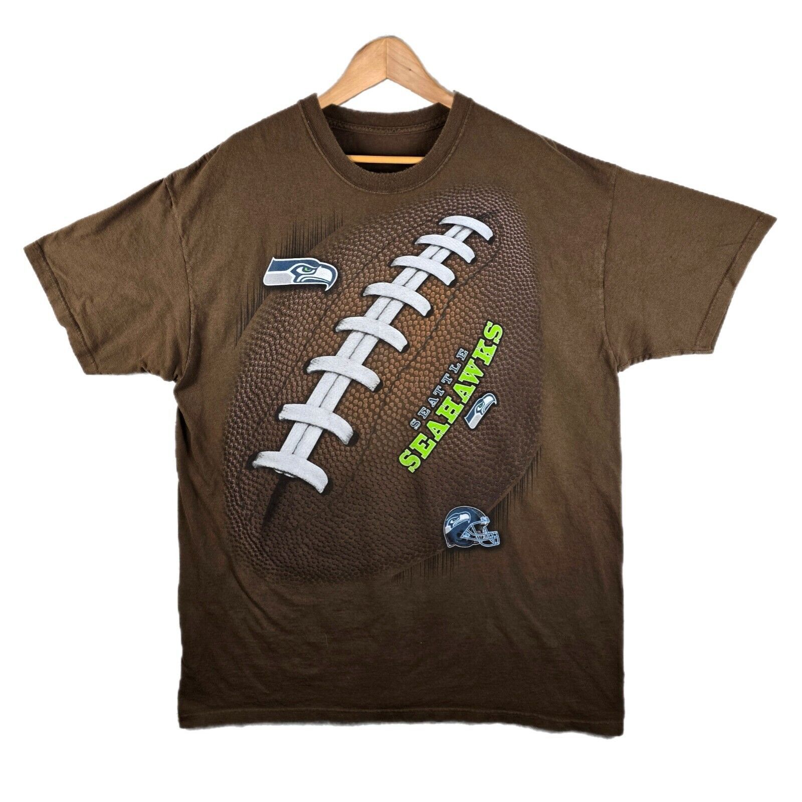 Majestic Seattle Seahawks NFL Big Front Vintage Majestic Shirt XXL Size US XXL / EU 58 / 5 - 1 Thumbnail