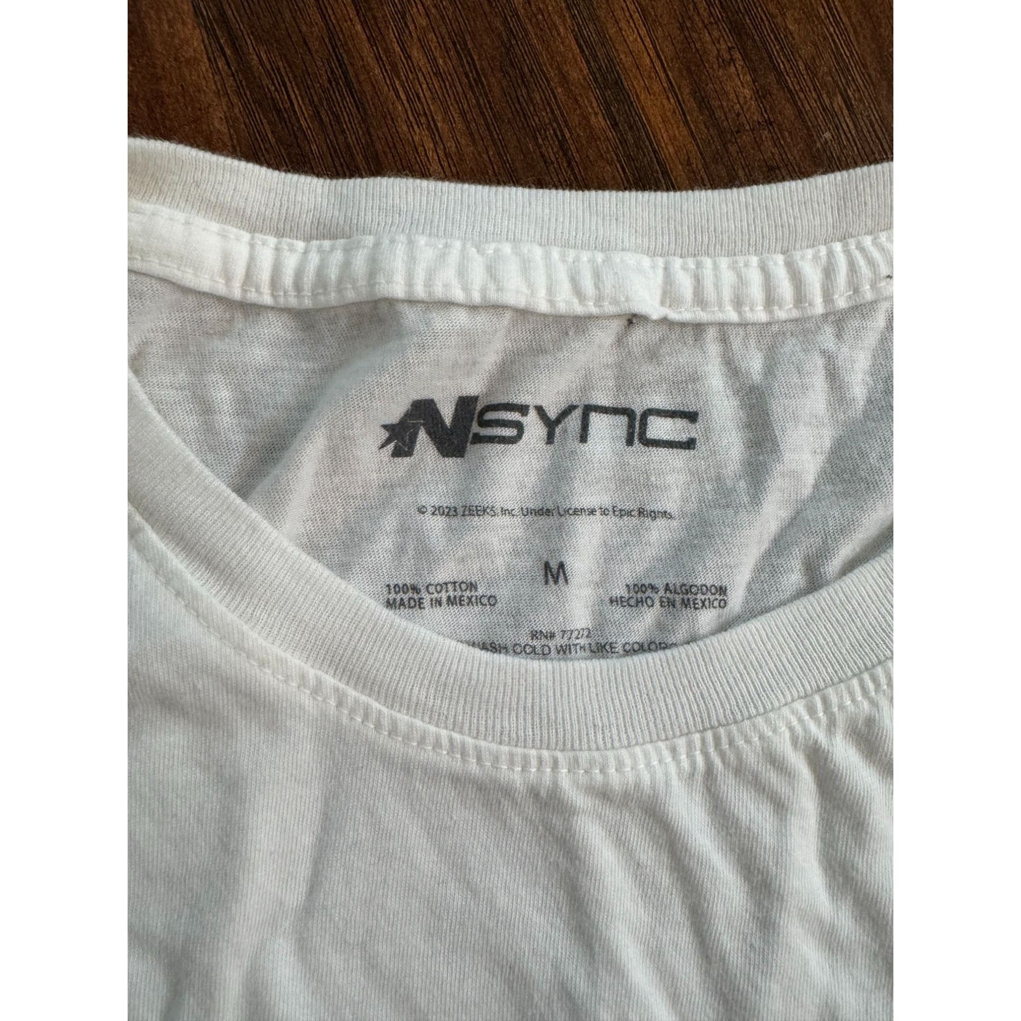 Other NSYNC White Graphic Band T-Shirt M 100% Cotton Crew Neck Sho Size US M / EU 48-50 / 2 - 4 Thumbnail