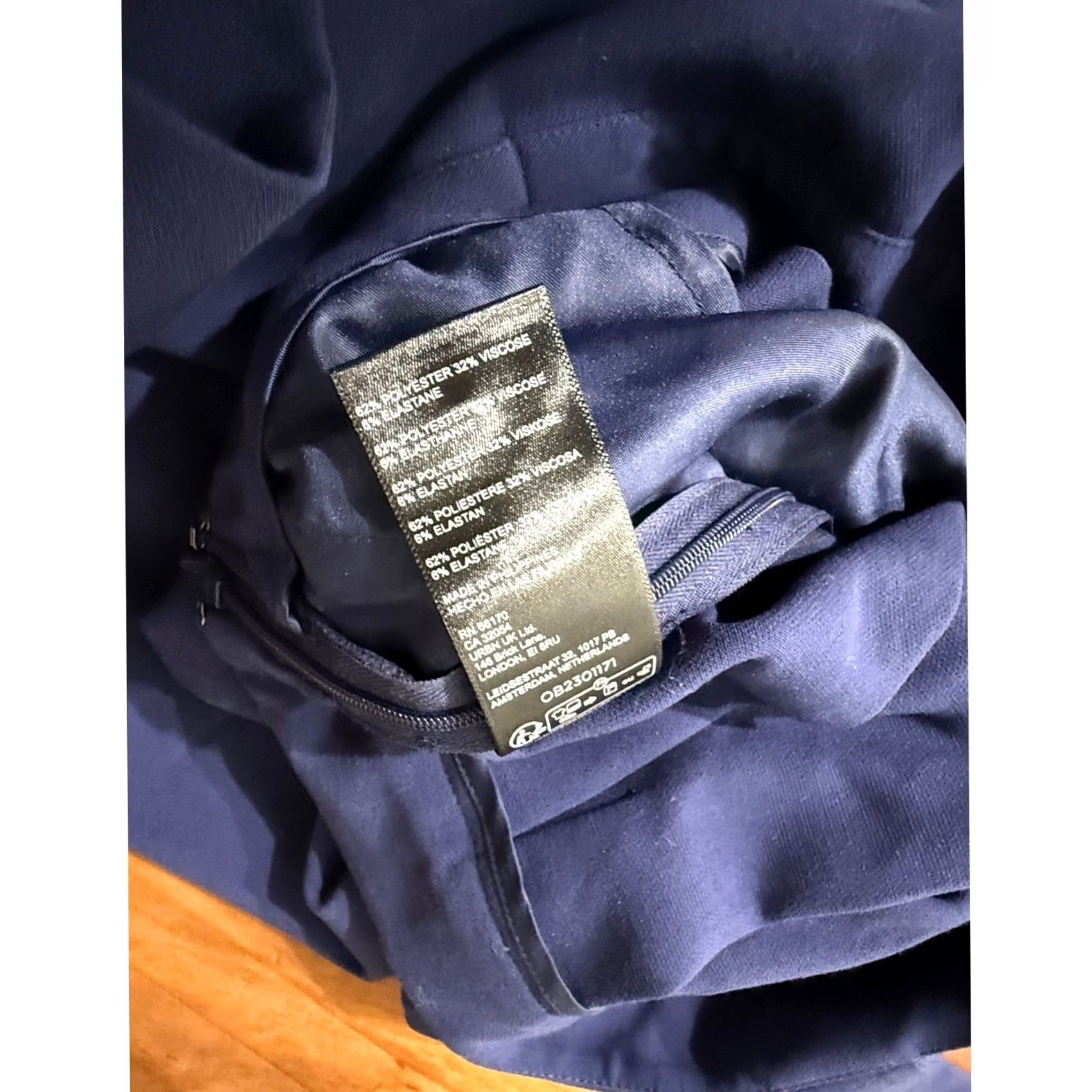 Vintage Maeve Anthropologie One-Piece Jumpsuit Sleeveless Square Neck Wide-Leg 8 Blues Bohemian Casual Knit Polyester Blend Viscose Blend-Soft Size 30" / US 8 / IT 44 - 4 Thumbnail