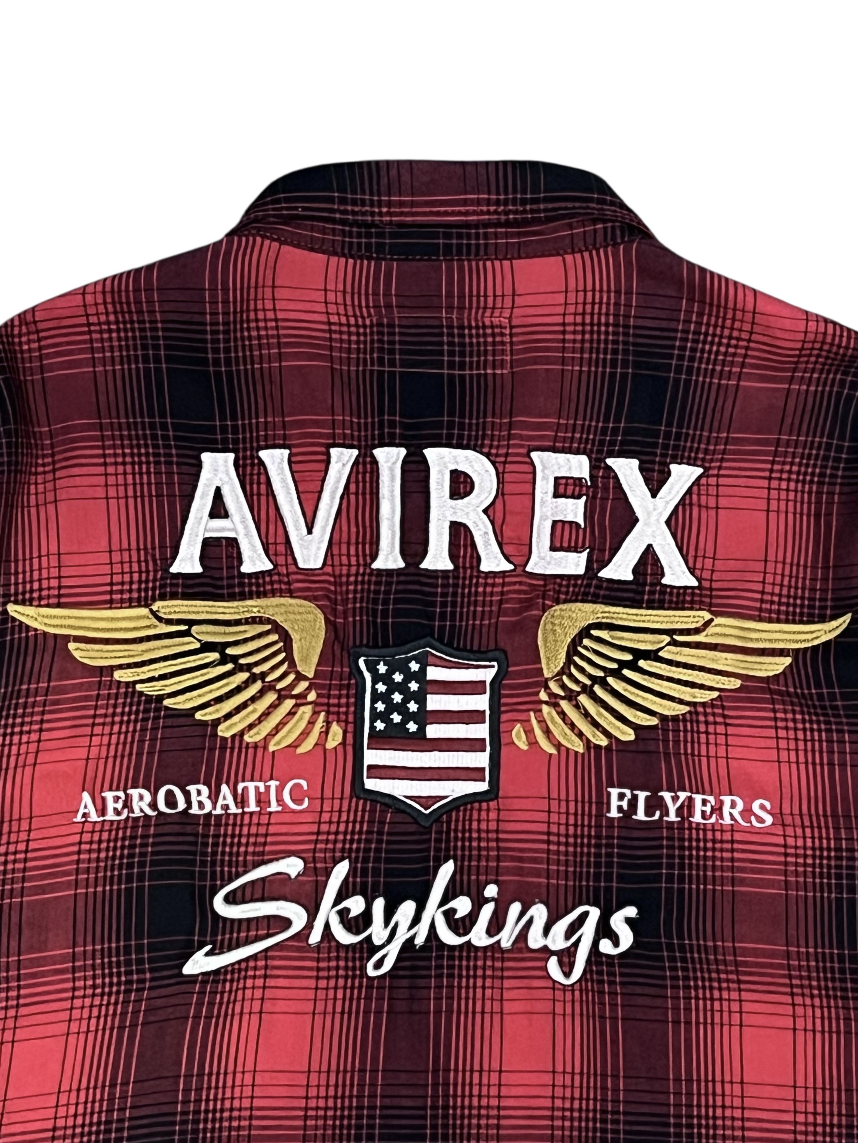 Avirex AVIREX SKYKINGS Big Embroidery Shadow Plaid Thin Cotton Size US M / EU 48-50 / 2 - 2 Thumbnail