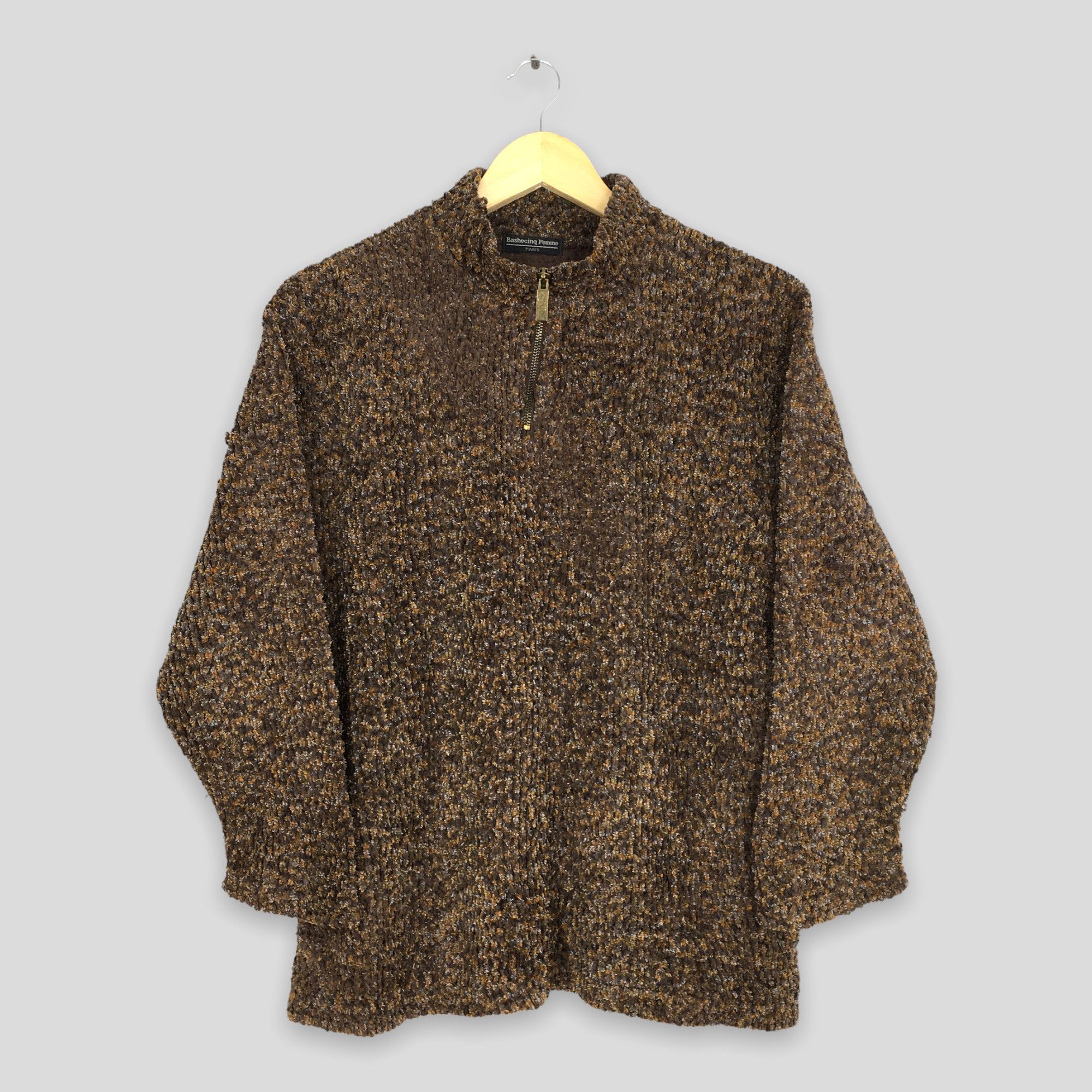 Vintage Vintage Bashecinq Femme Paris Knit Sweater Medium Size M / US 6-8 / IT 42-44 - 1 Thumbnail