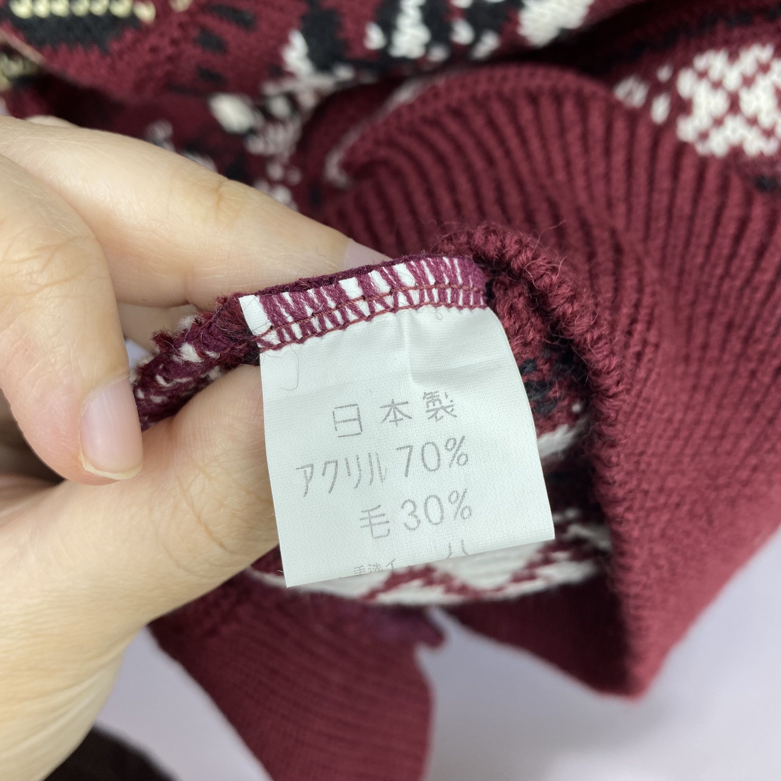 Vintage Vintage 90s Fair Isle Knit Wool Sweater Japan Made Jumper Size XXS / US 00 / IT 34 - 5 Thumbnail